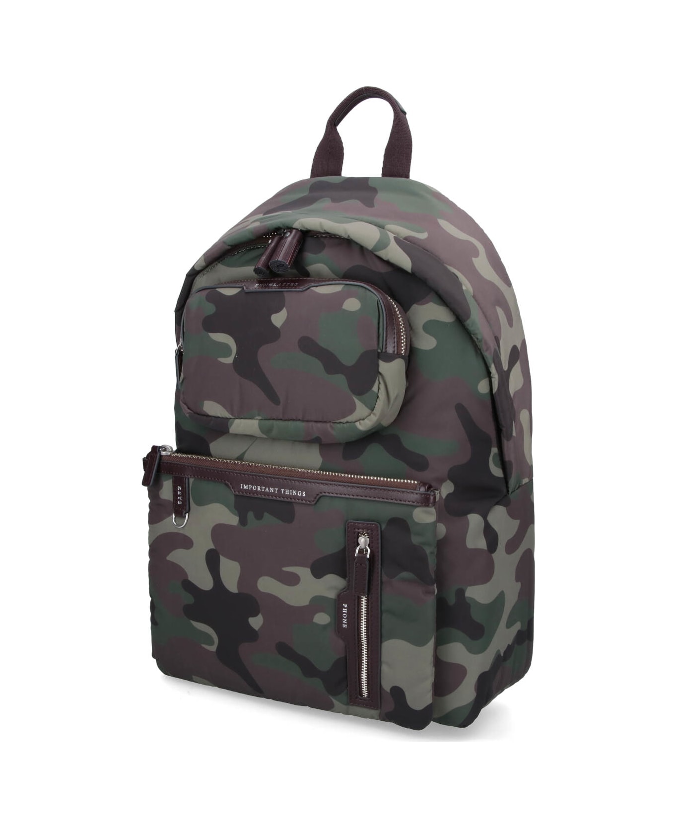 Anya Hindmarch 
camouflage Multi Pocket
 Backpack - Green