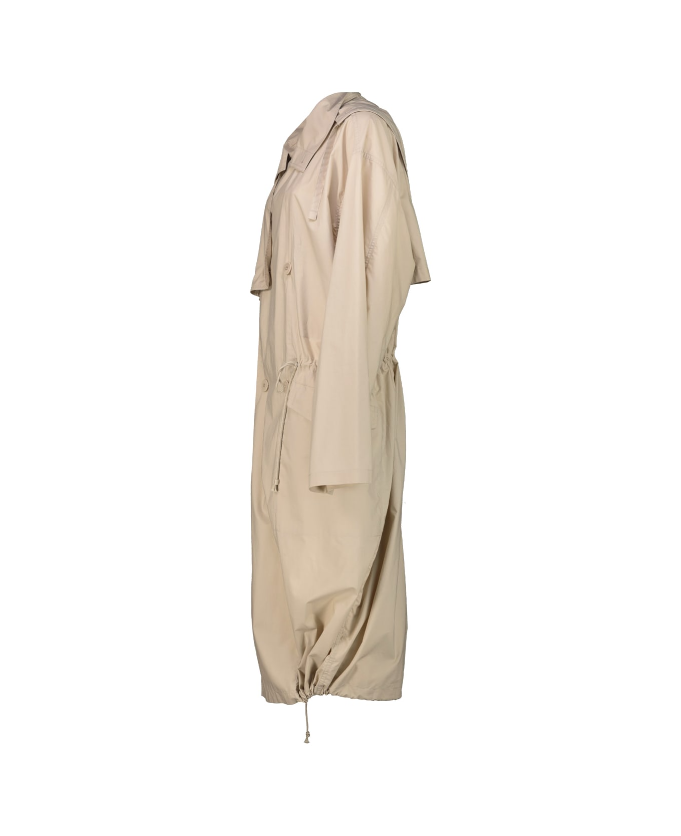 Lemaire Light Hooded Trench - Stone Beige