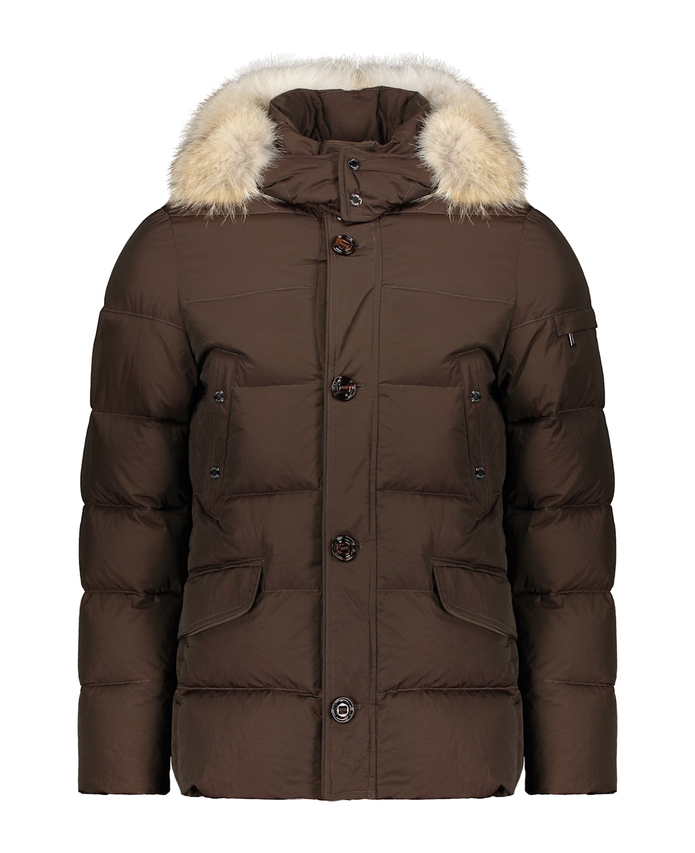 Moorer Alpes-4dm Fur Trimmed Hood Parka - green