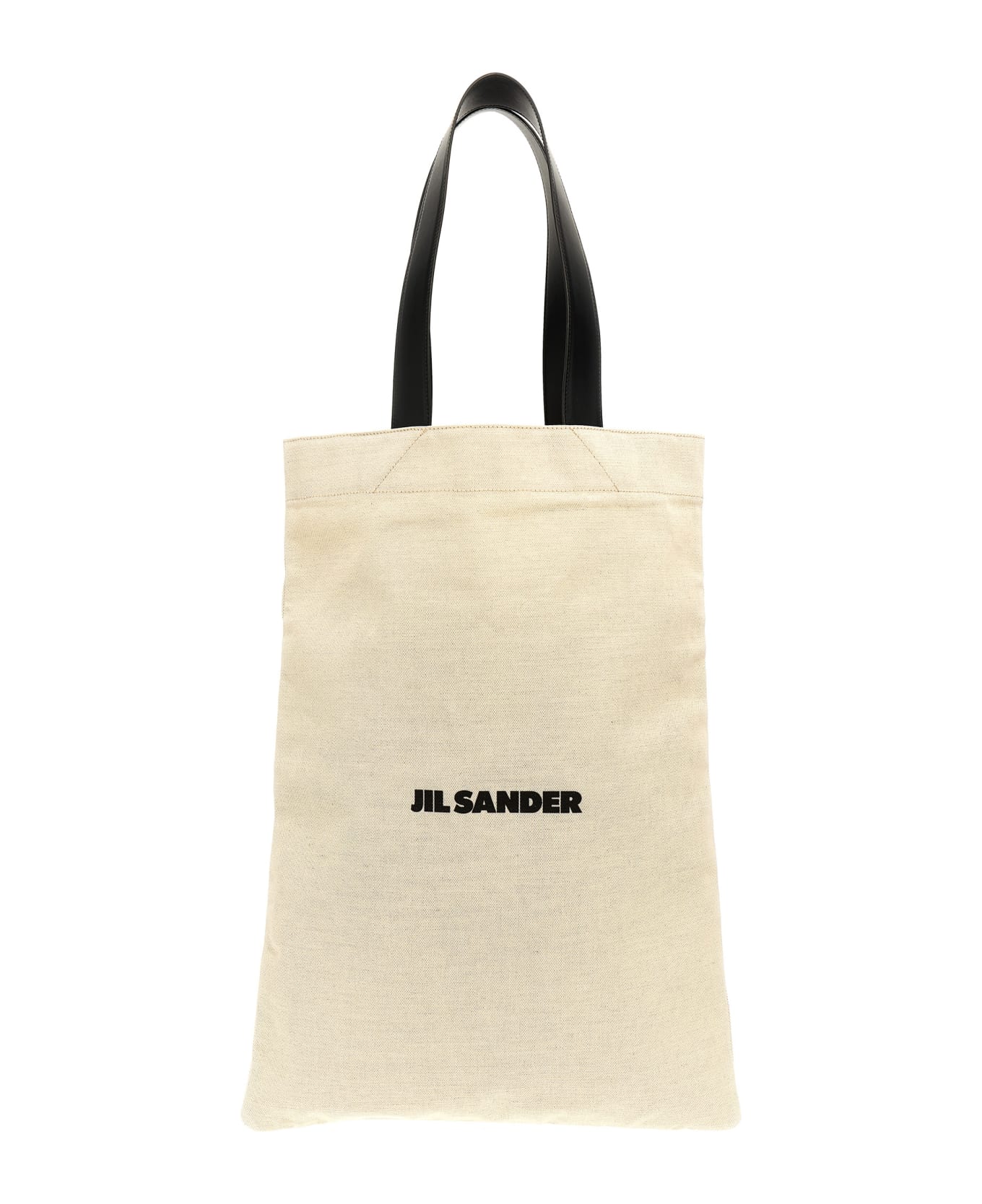 Jil Sander 'flat Shopper' Large Shopping Bag - White/Black