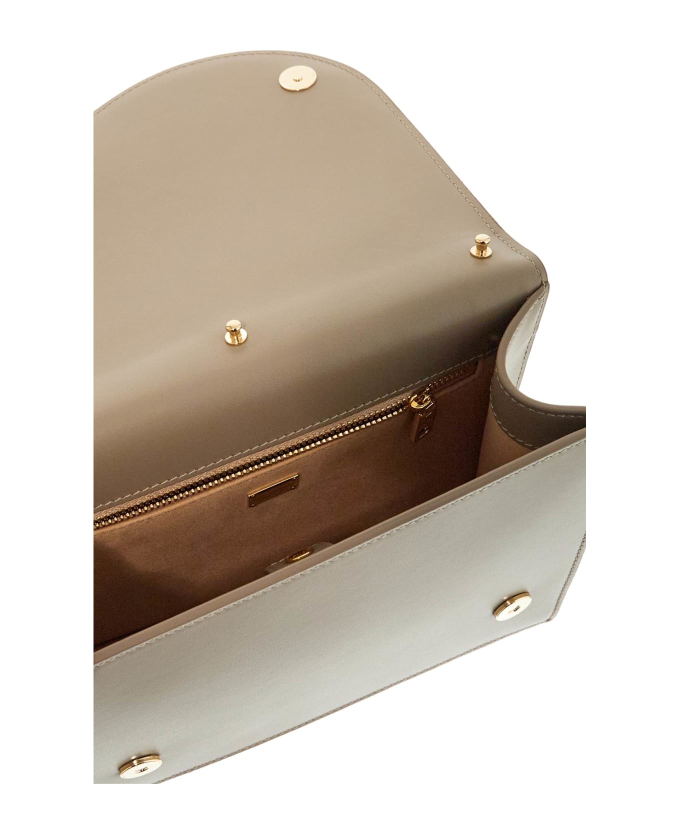 Dolce 
Gabbana Taupe Calfskin Crossbody Bag With Adjustable Strap - TALPA (Beige)