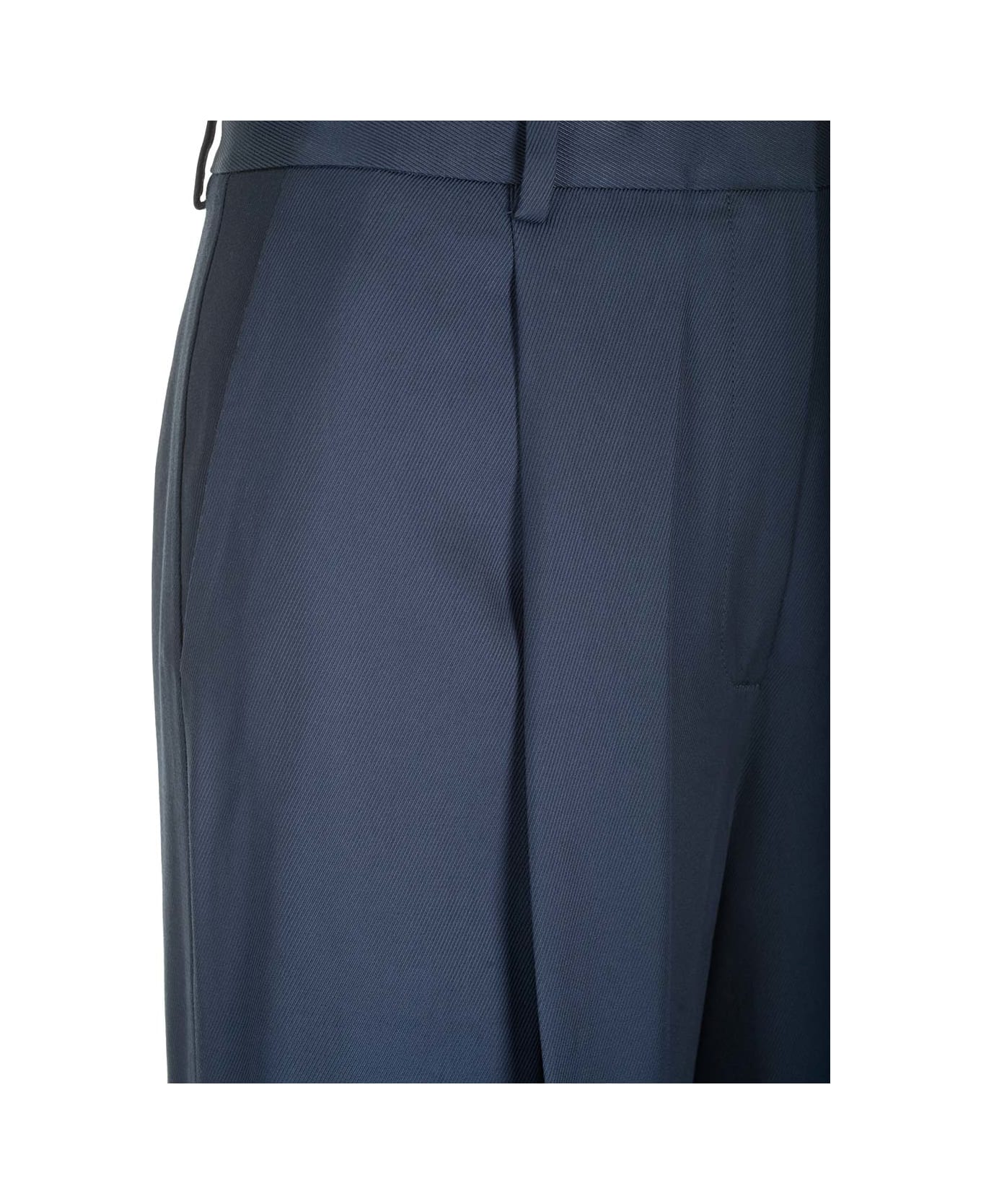 Theory Midnight Blue Satin SPORT Trousers - Xlv Nocturne Navy