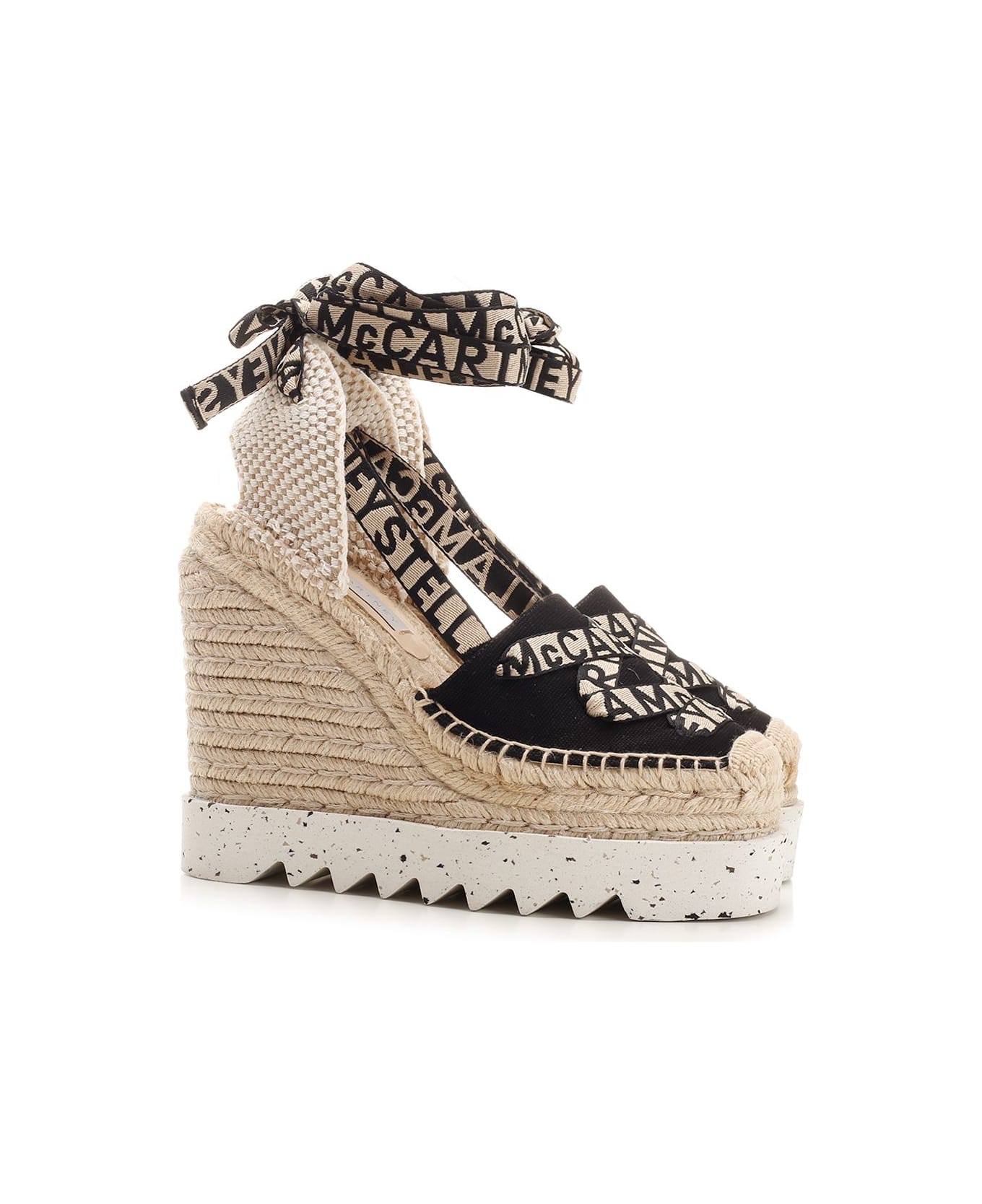 Stella McCartney 'gaia' Wedge Sandals - Black