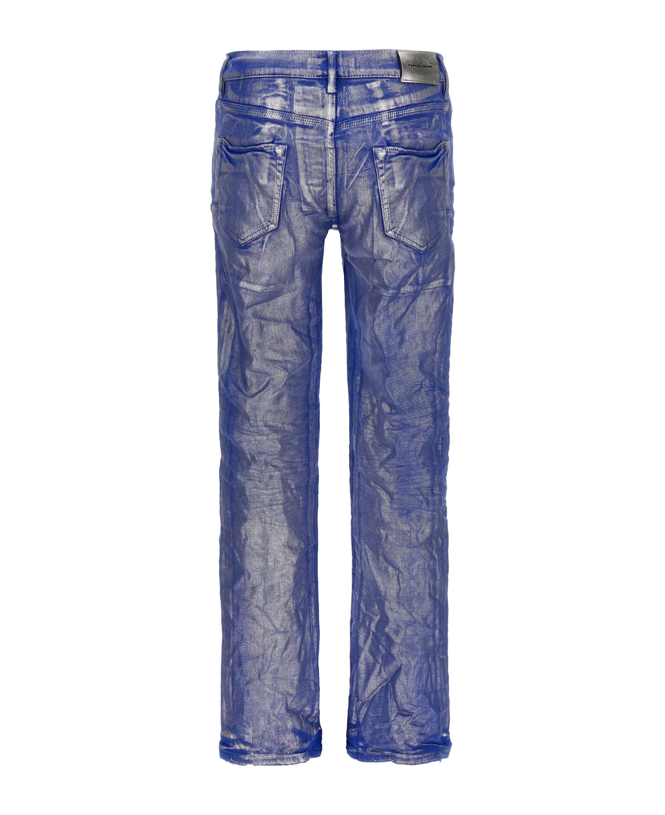 Purple Brand 'silver Foil Flare' Jeans - Blue デニム