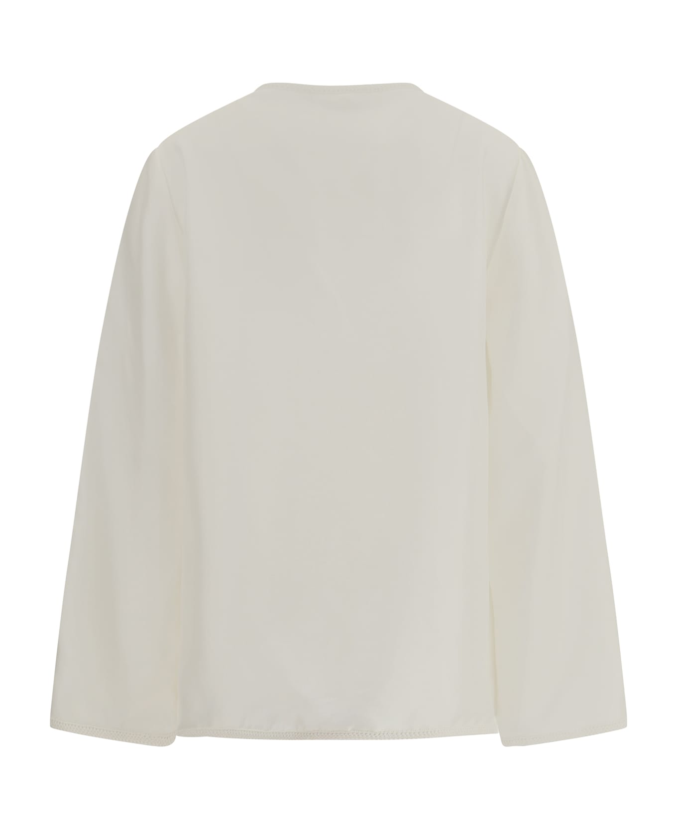 Courrèges Polo With Twisted Detail - HERITAGE WHITE