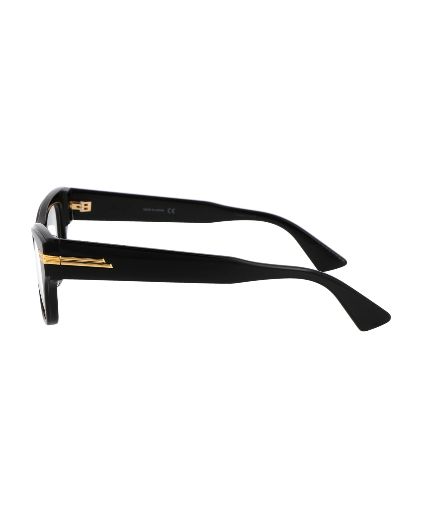 Bottega Veneta Eyewear Bv1152o Glasses - 001 BLACK BLACK TRANSPARENT