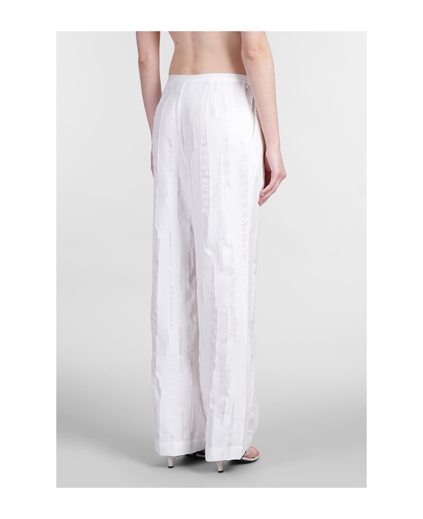 Loulou Studio Soler Pants In White Silk - white