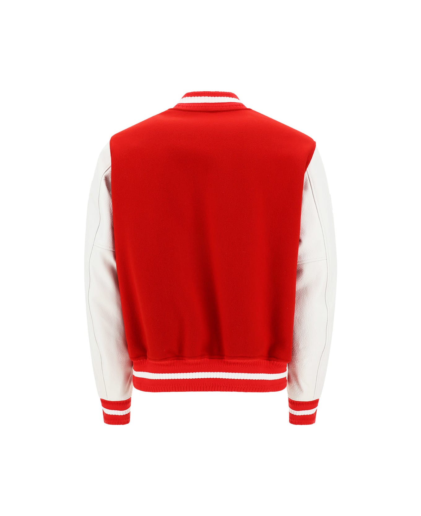 Givenchy Varsity College Jacket - White/red
