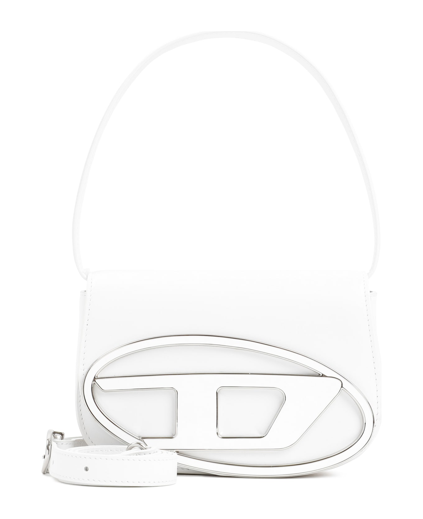 Diesel 1dr Leather Handbag - White