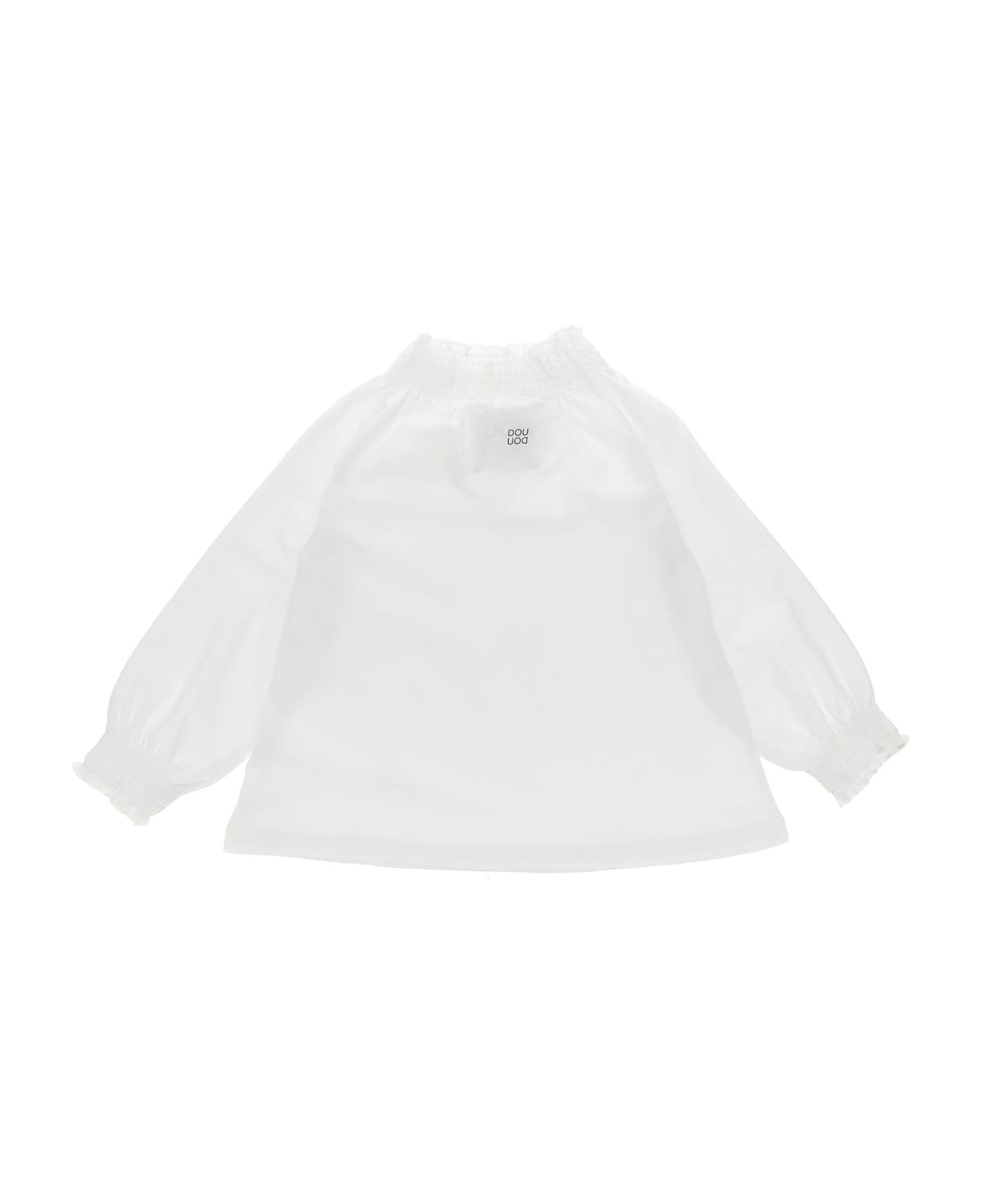 Douuod Smock Stitch T-shirt - White Tシャツ＆ポロシャツ
