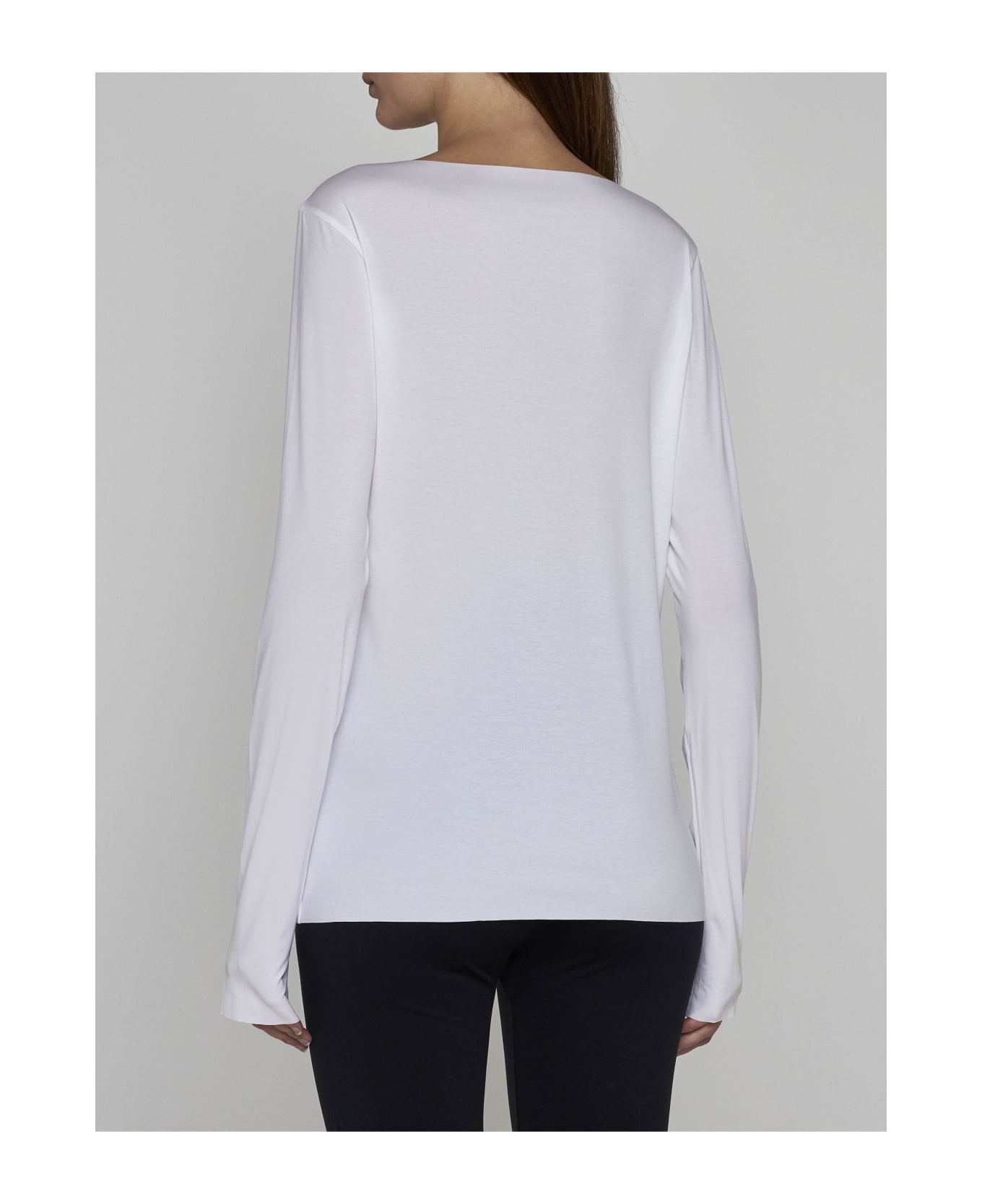 Wolford Aurora Long Sleeves Modal Top - White