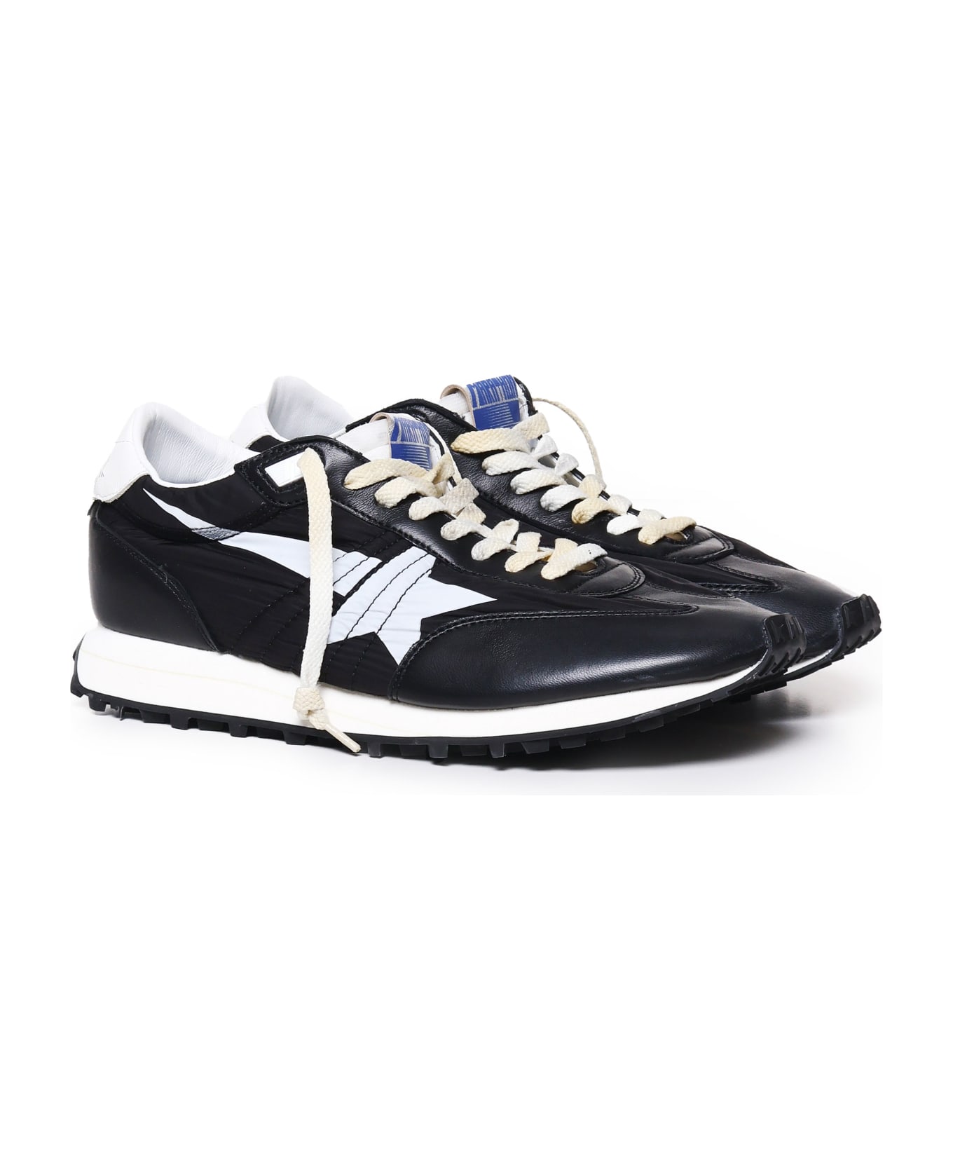 Golden Goose Marathon Low-top Sneakers - BLACK/WHITE/BLACK