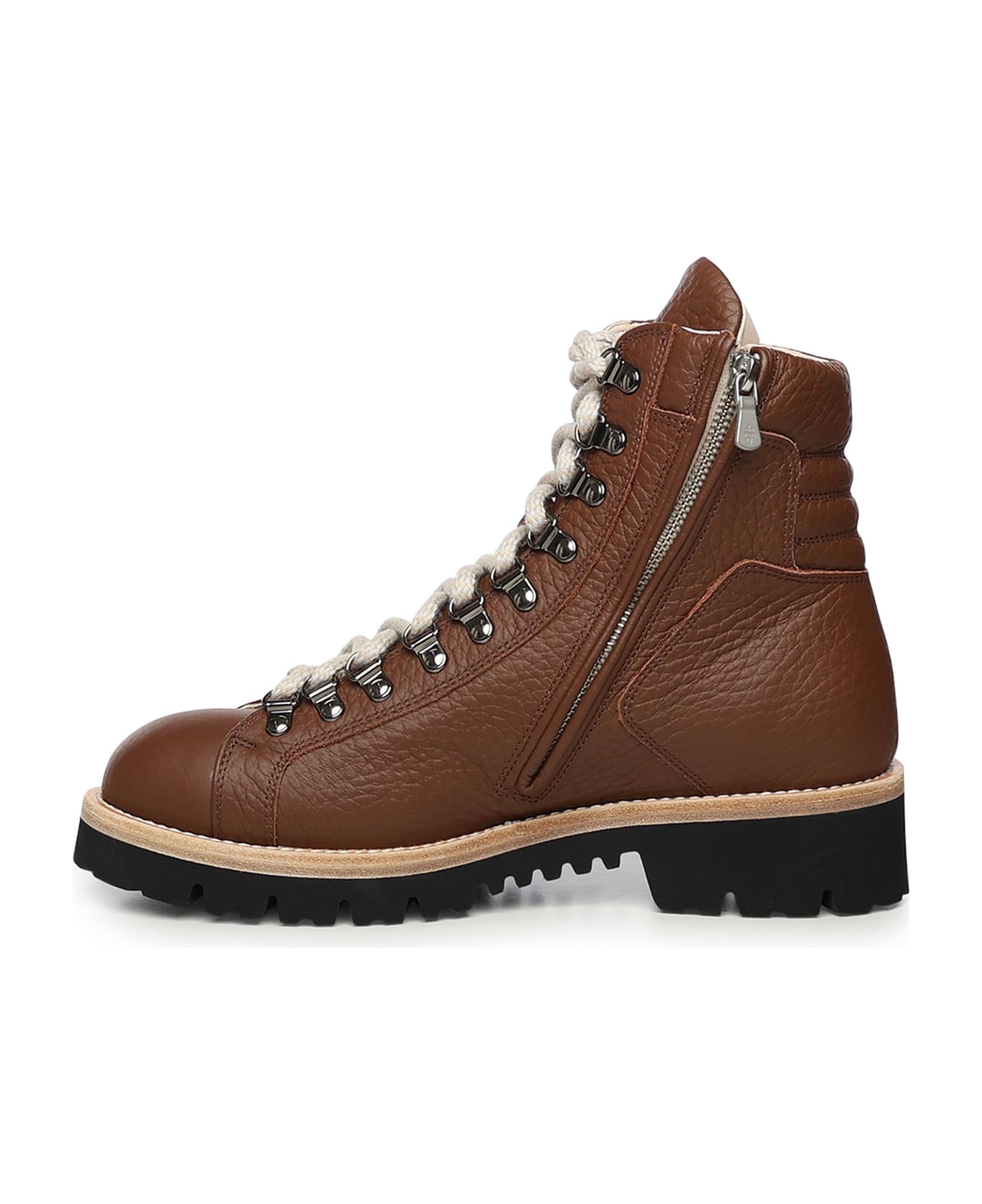 Eleventy Leather Boots - Brown