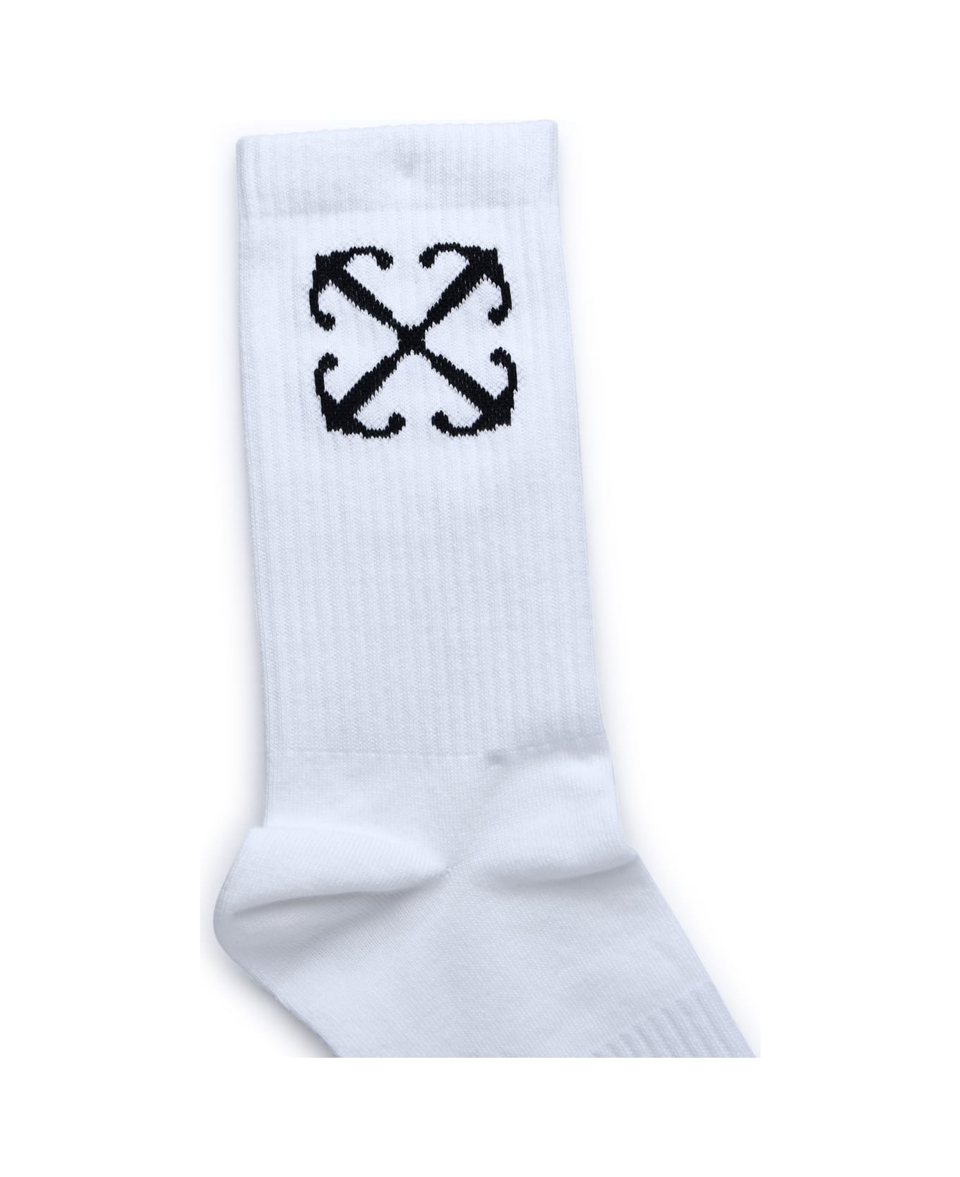 Off-White Logo Cotton Blend Socks - black 靴下