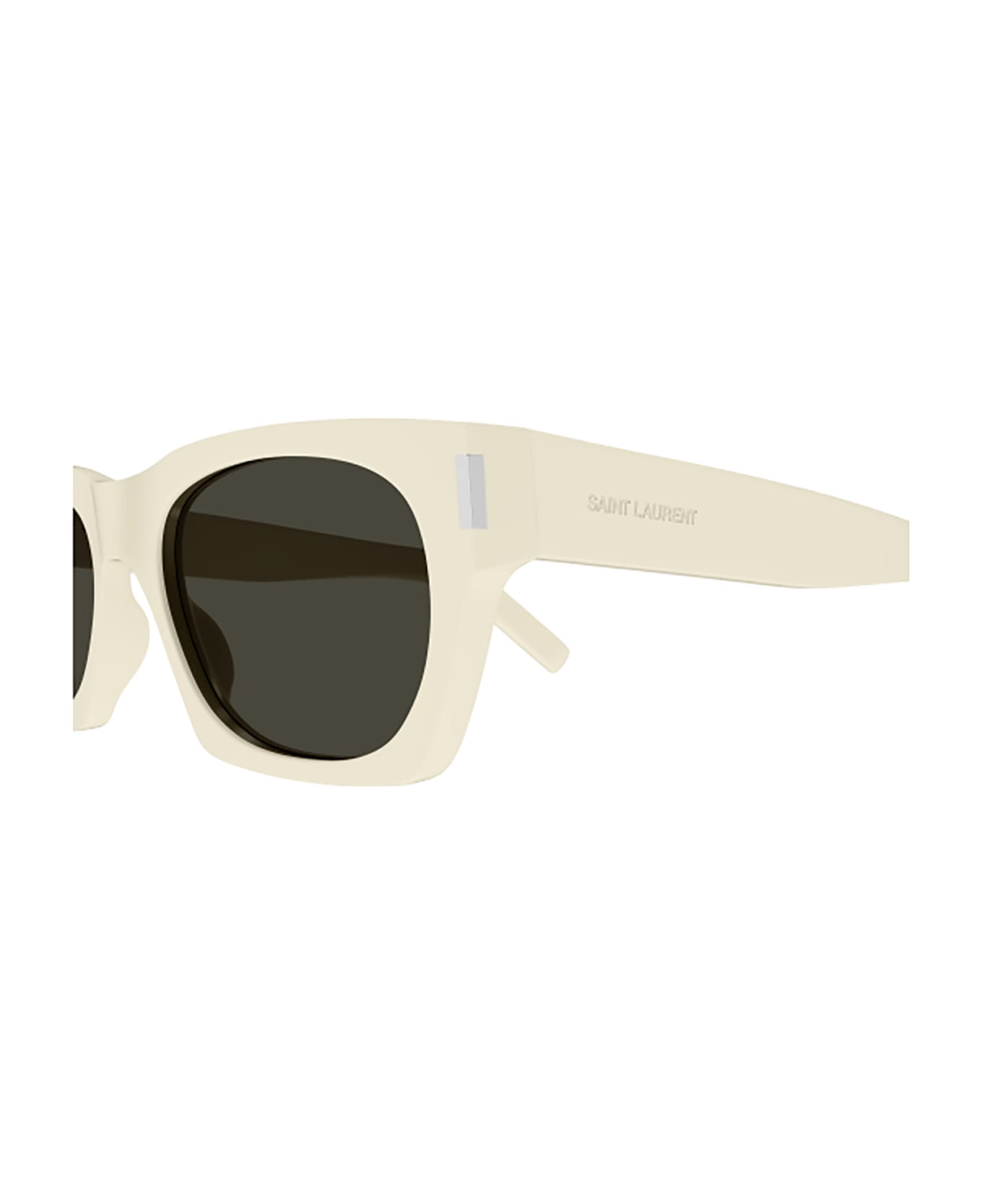 Saint Laurent Eyewear SL 402 Sunglasses - Ivory Ivory Grey