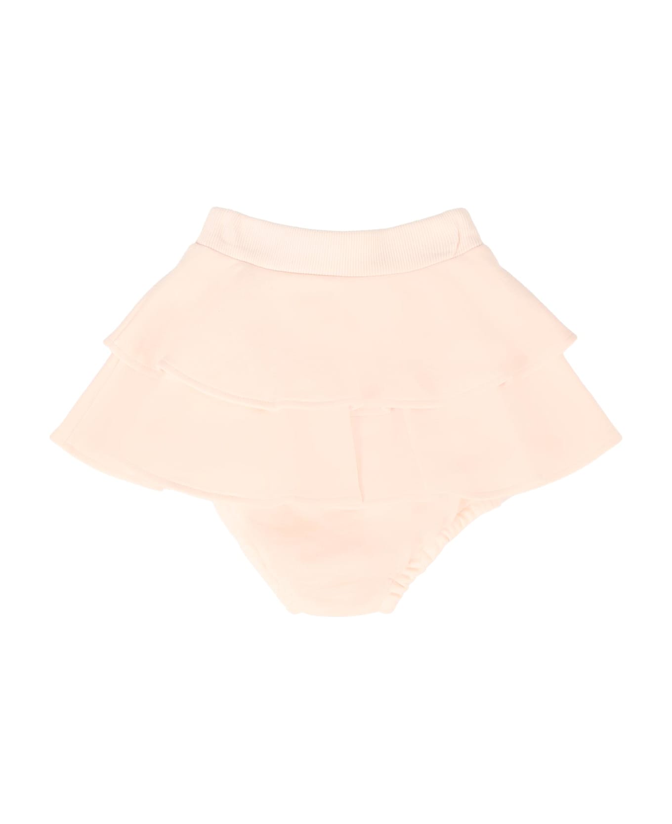 Dolce 
Gabbana Pink Skirt For Baby Girl With Logo - Pink