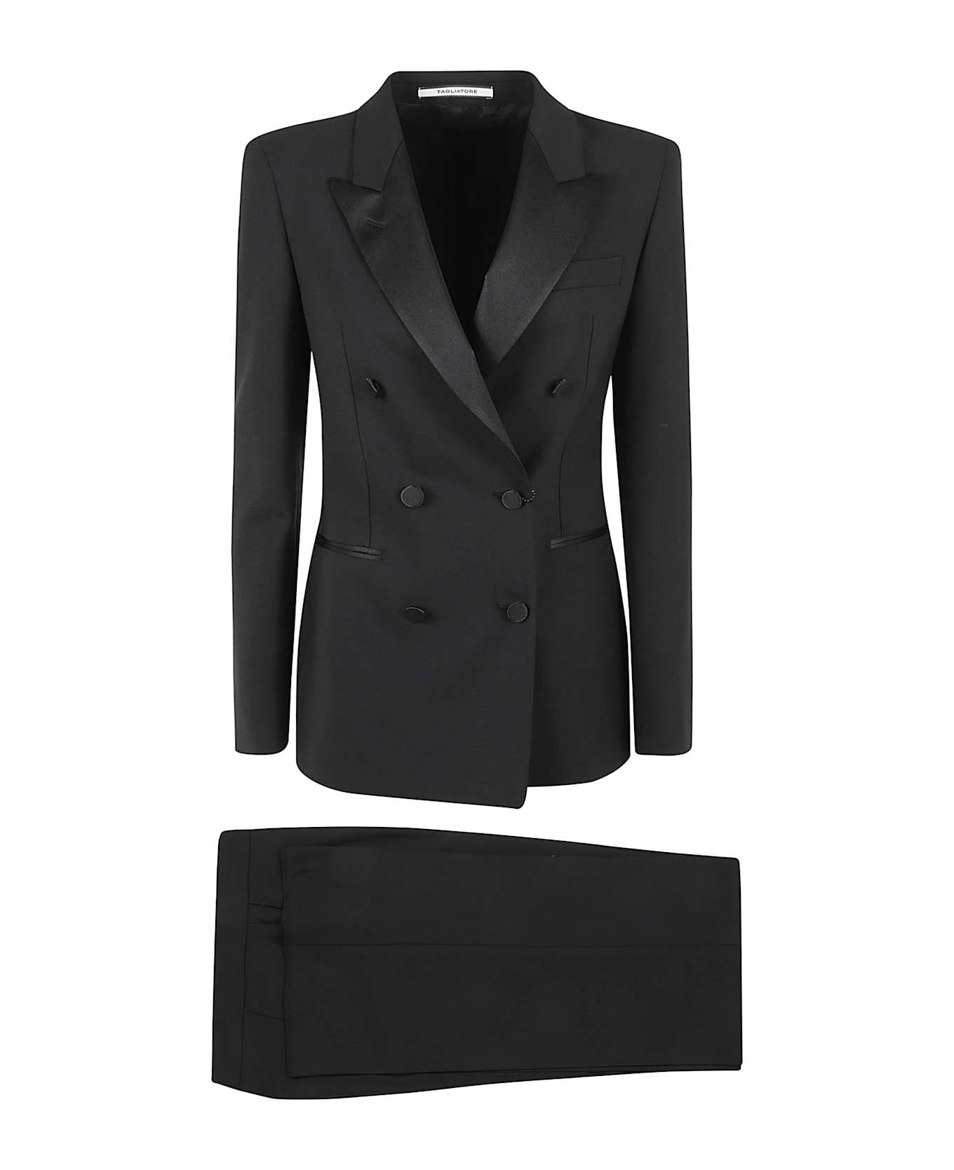 Tagliatore 0205 Double-breasted Suit - Black