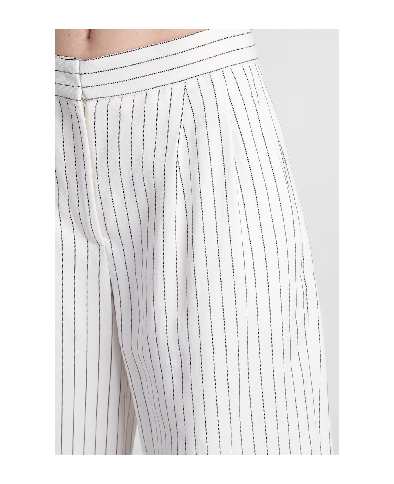 Loulou Studio Piera Pants In White Viscose - white