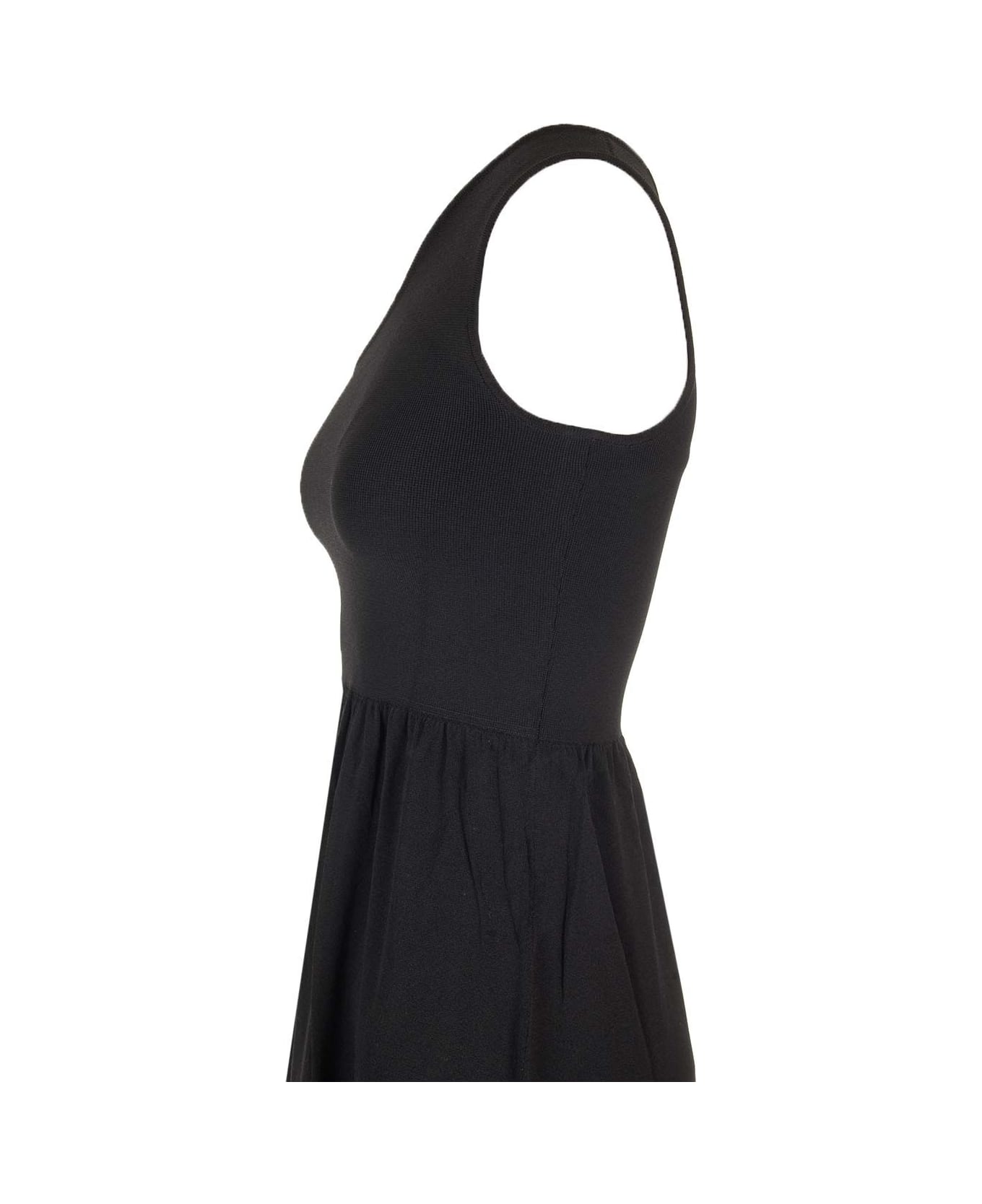 MATTEAU Asymmetric Knit Dress - Black