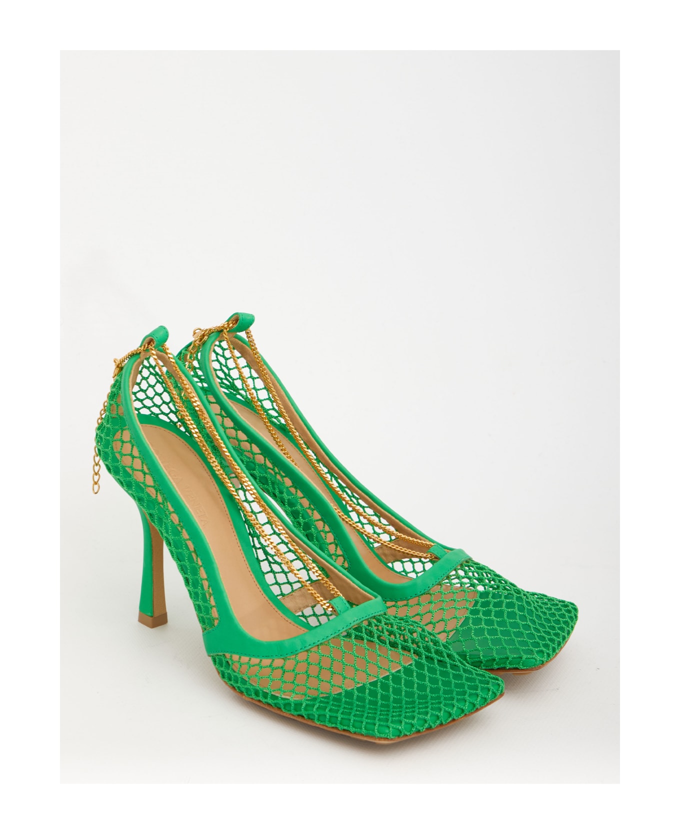 Bottega Veneta Green Stretch Sandals - Parakeet
