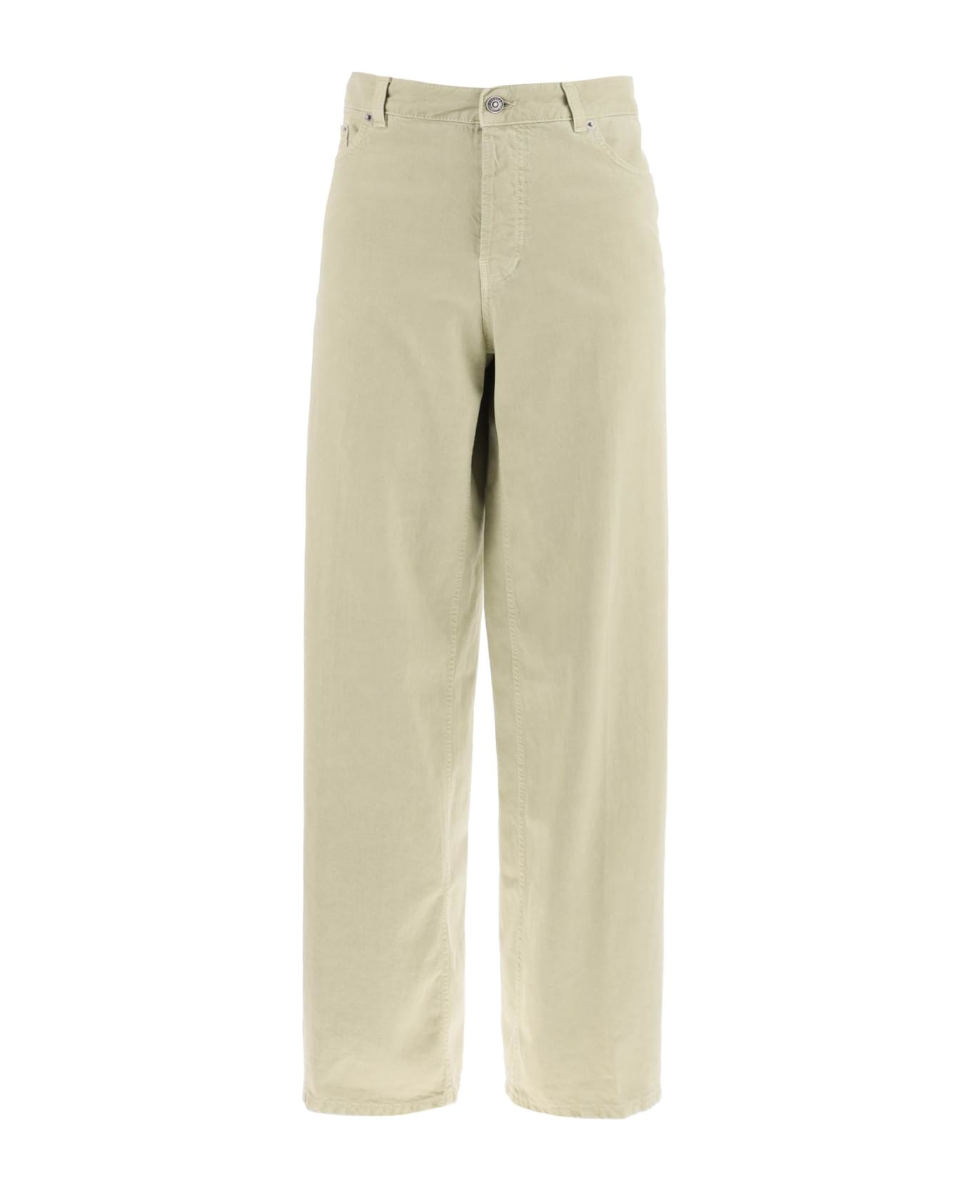 Haikure Bethany Drill Pants In Italian - PALE OLIVE (Green)