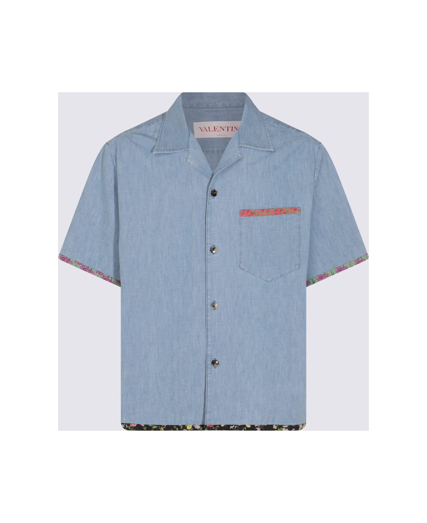 Valentino Light Blue Cotton Shirt - Blue