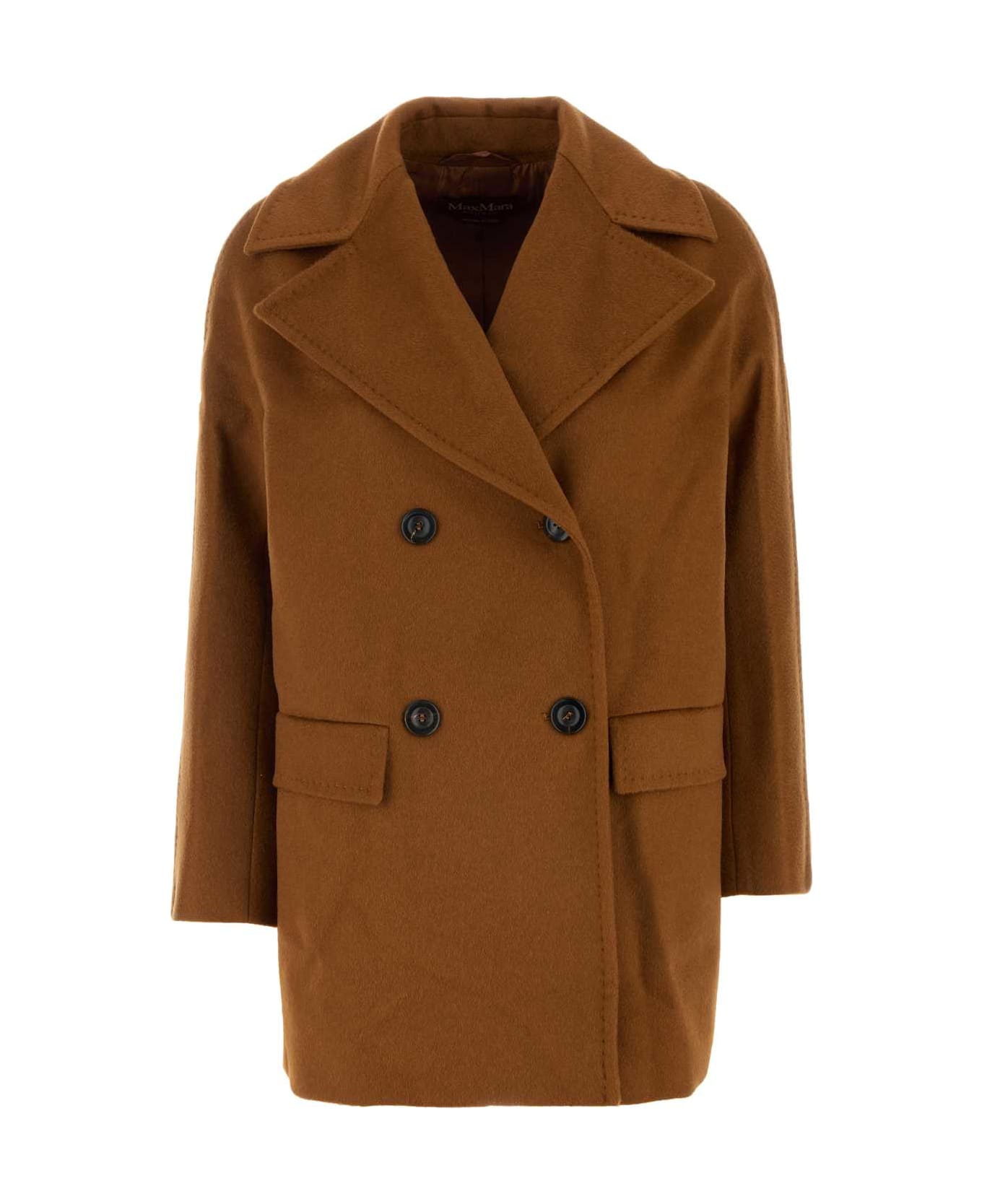 Max Mara Studio Caramel Cashmere Ove Blazer - CUOIO