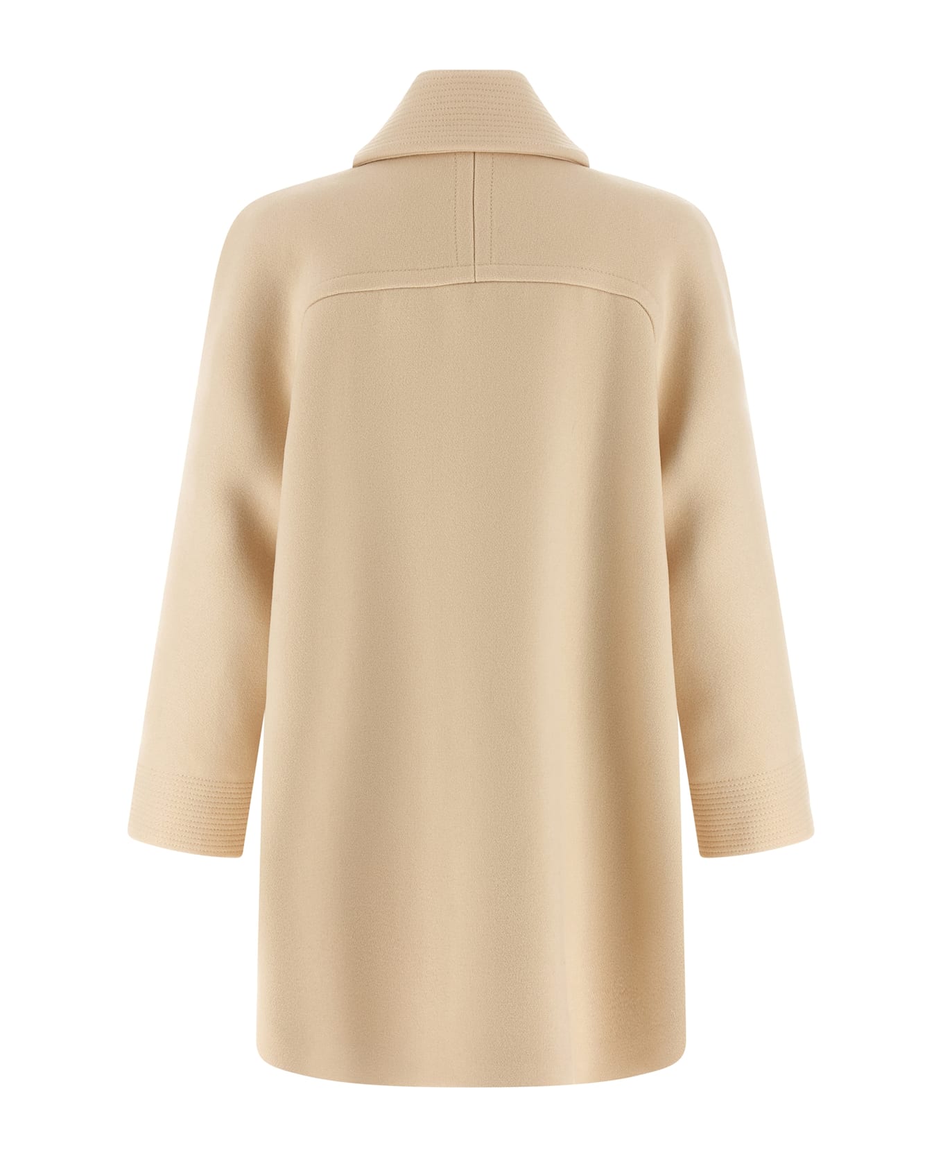 Valentino Garavani Wool Drap Coat - Beige