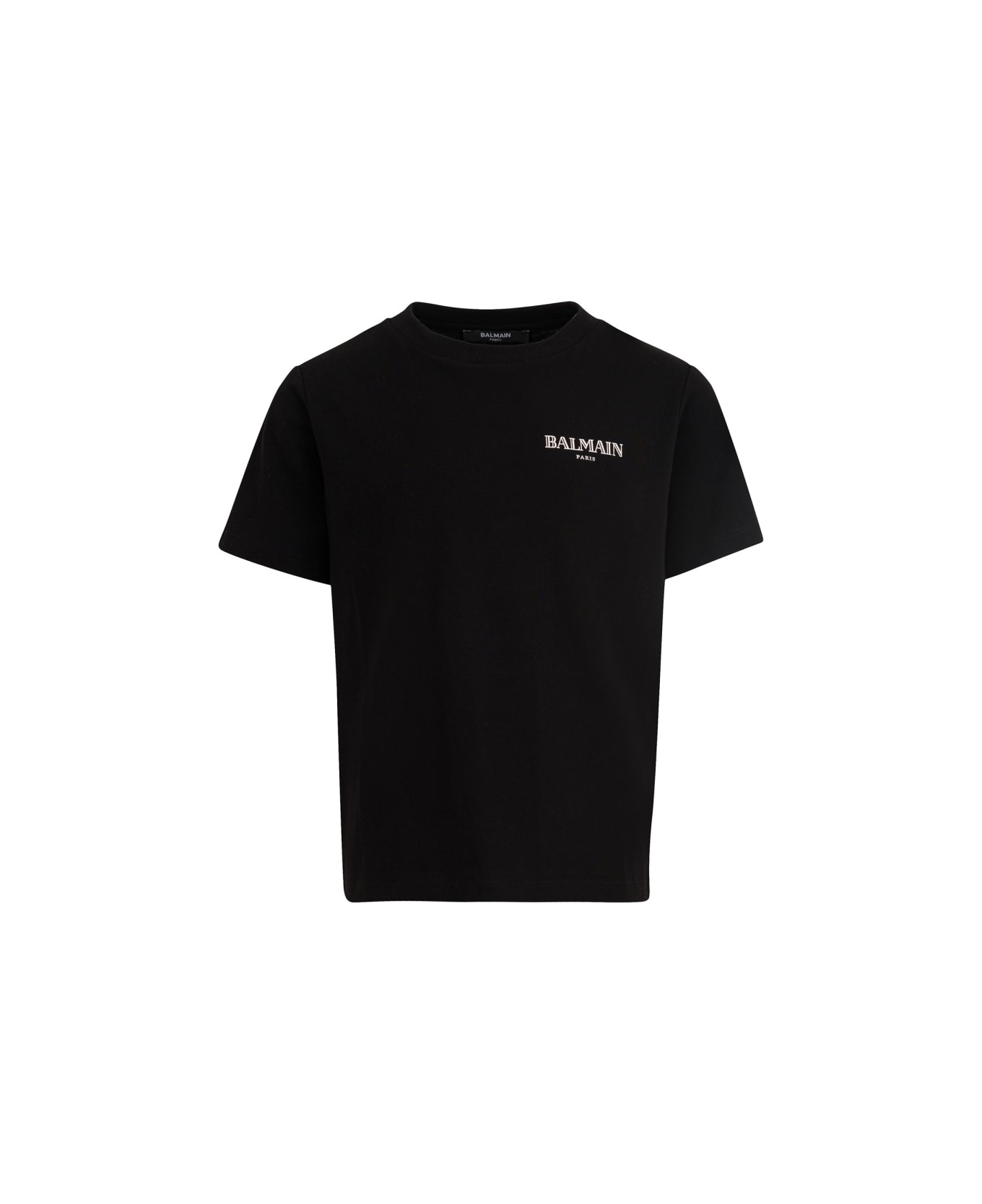 Balmain T-shirt With Logo - BLACK