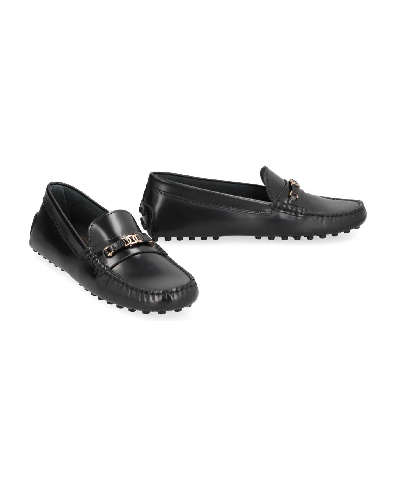 Tod's Gommino Leather Loafers - black