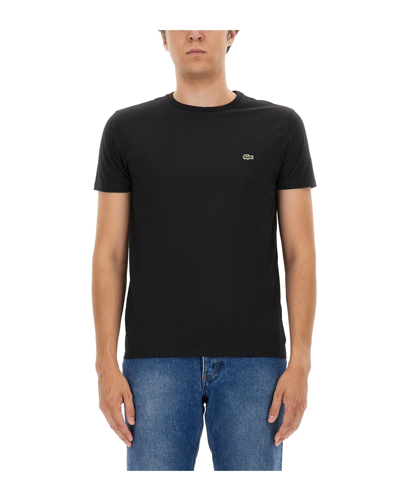 Lacoste T-shirt With Logo - Nero シャツ