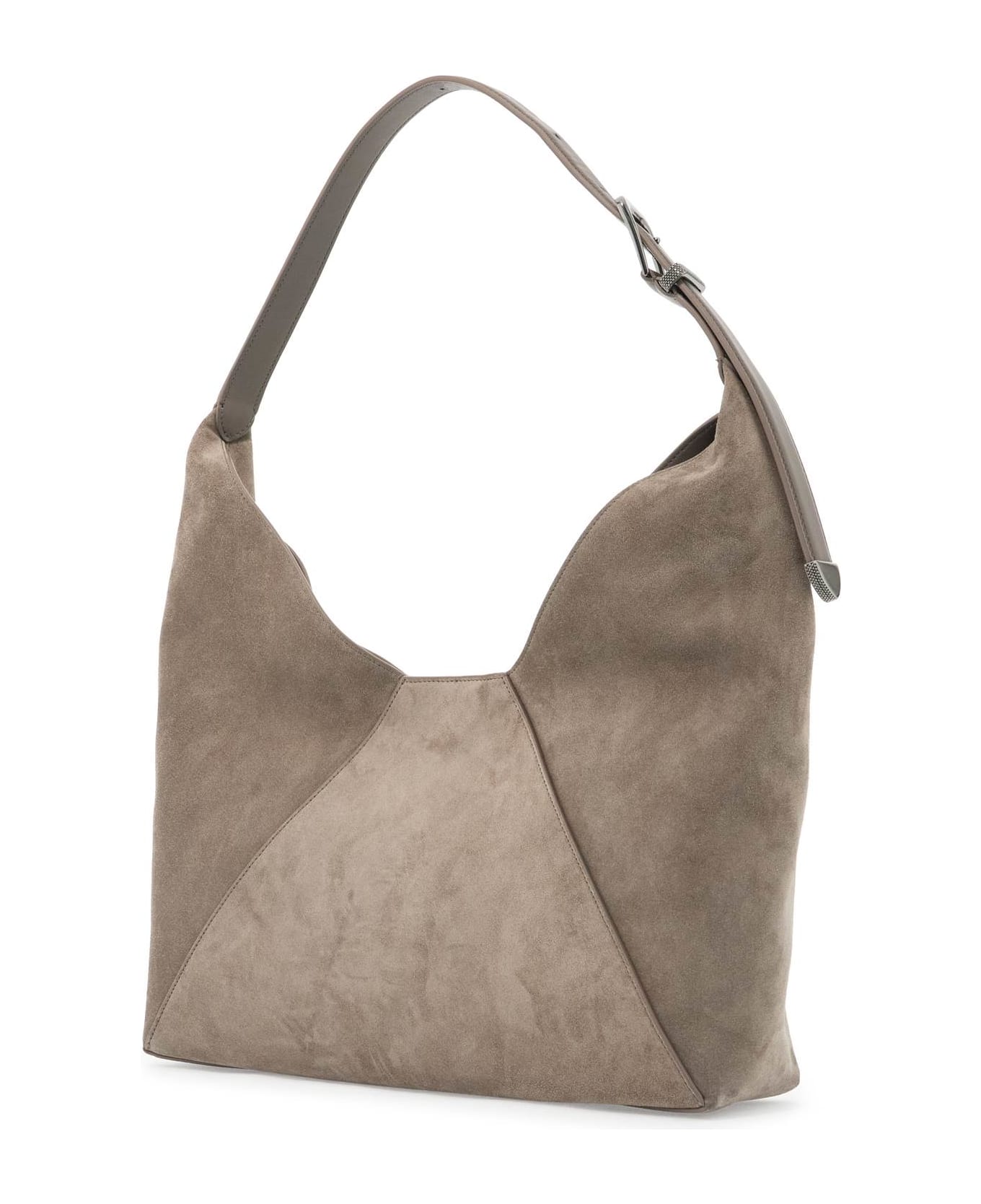 Brunello Cucinelli Beige Leather Crossbody Bag - Ossido