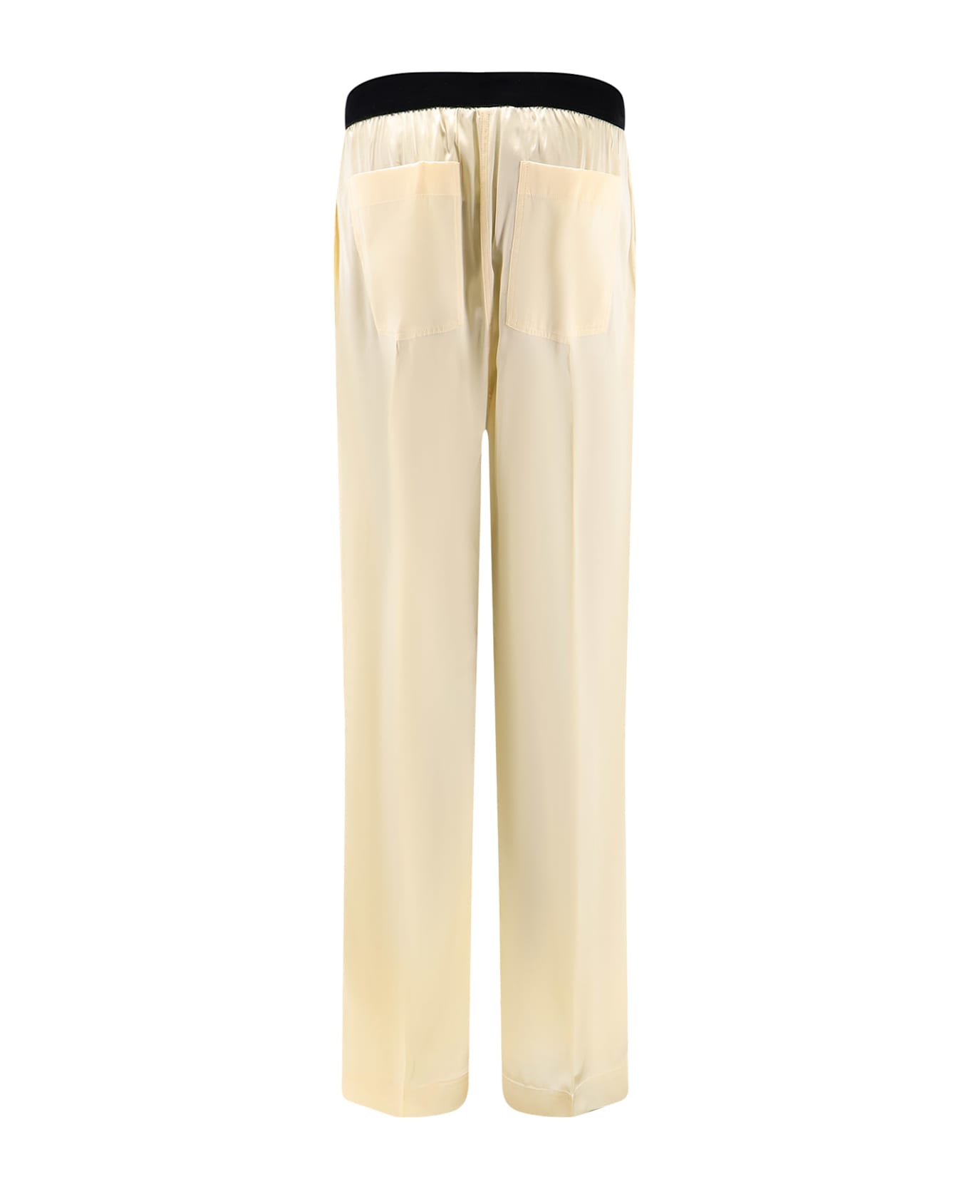 Tom Ford Pyjamas Stretch Satin Trousers - PALE LEMON