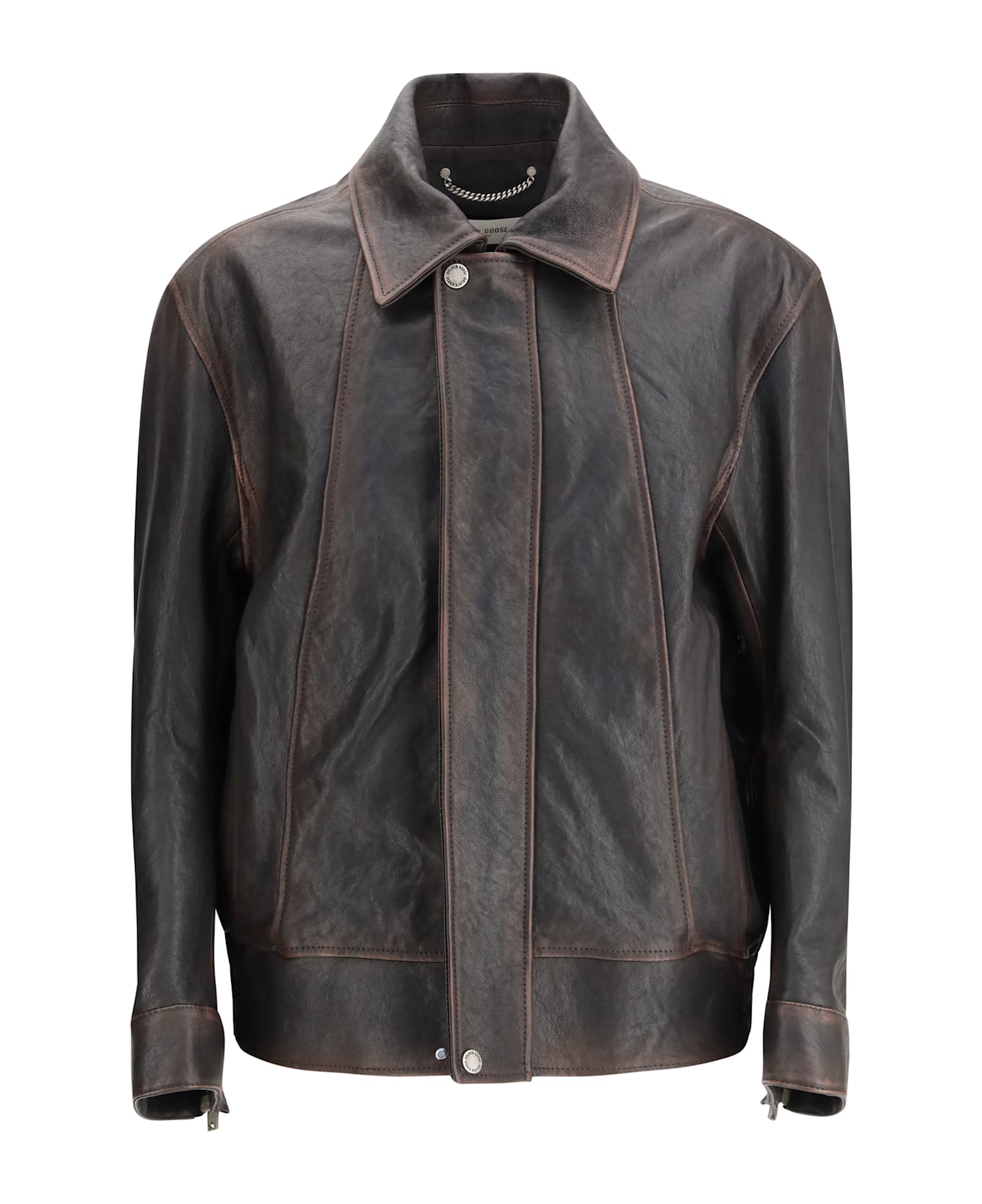 Golden Goose Nappa Leather Bomber Jacket
