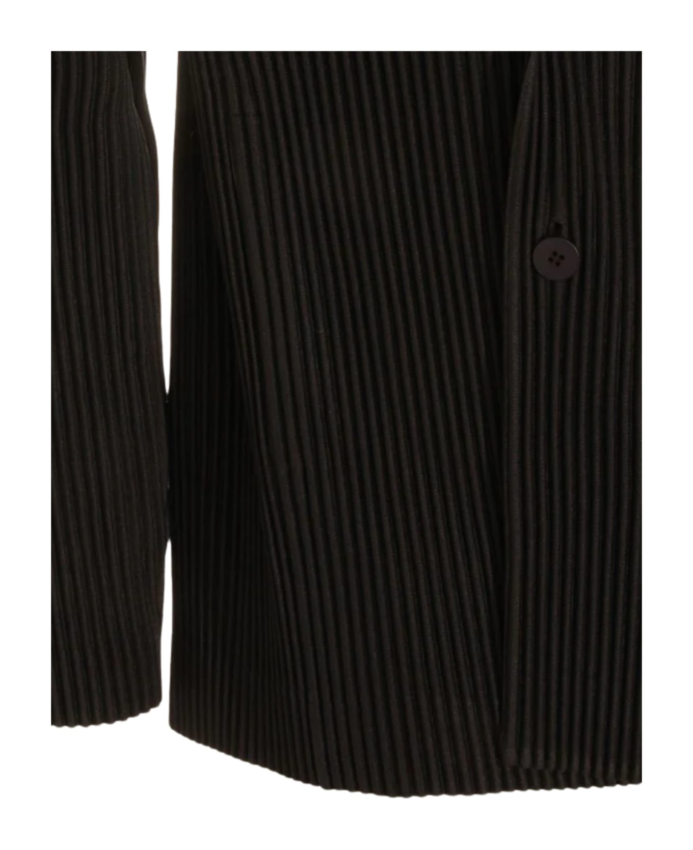 Homme Plissé Issey Miyake Double Breasted Blazer - Black