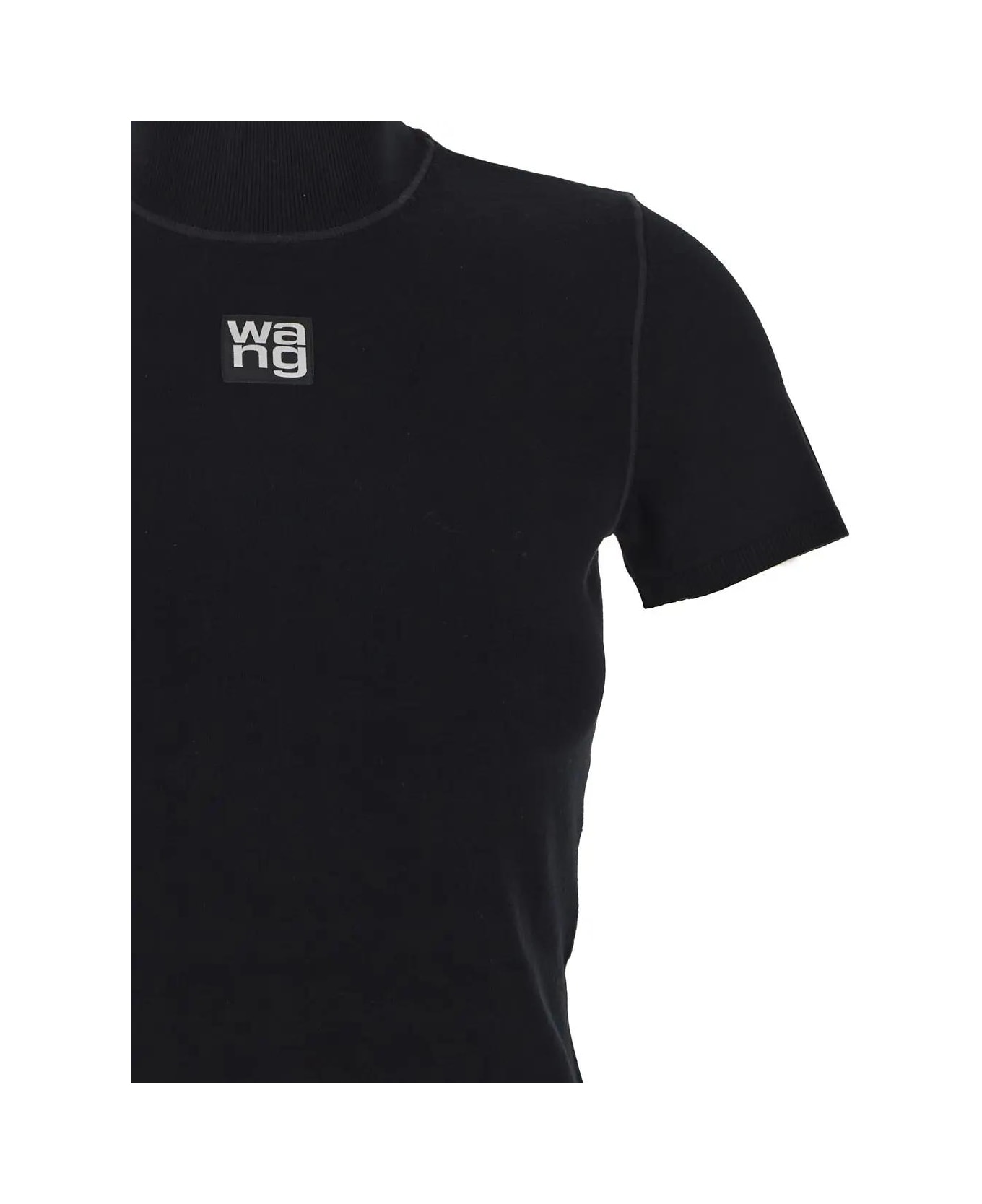 Alexander Wang Turtleneck Top - Black Tシャツ