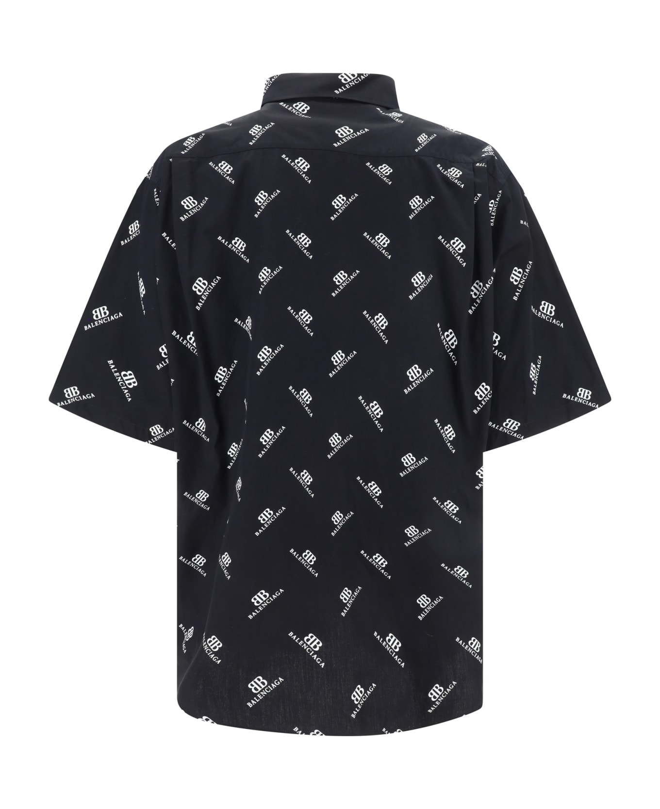 Balenciaga 
bb Monogram
 Logo Shirt - Black/white