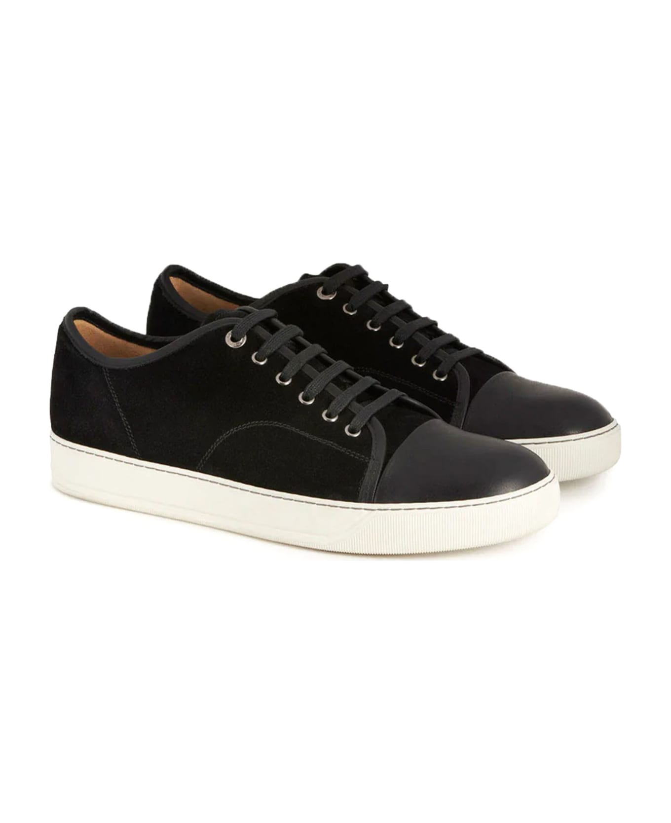 Lanvin Black Calfskin Dbb1 Sneakers - Black