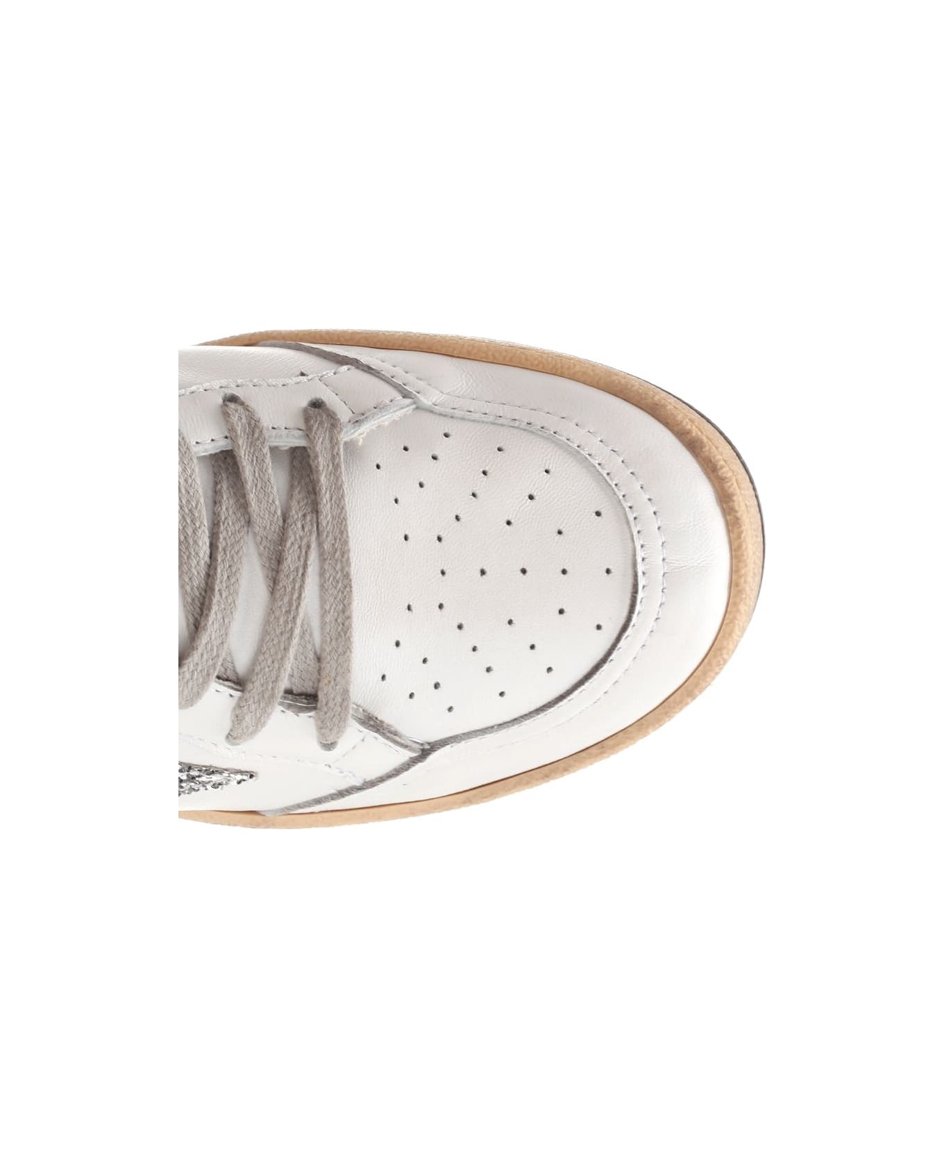 Golden Goose 'ball Star' Sneakers - Silver