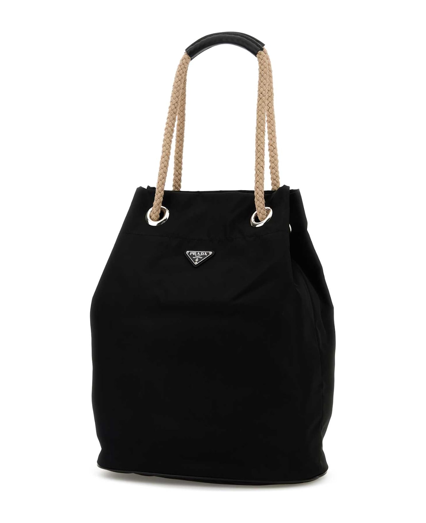 Prada Black Re-nylon Shopping Bag - NERO