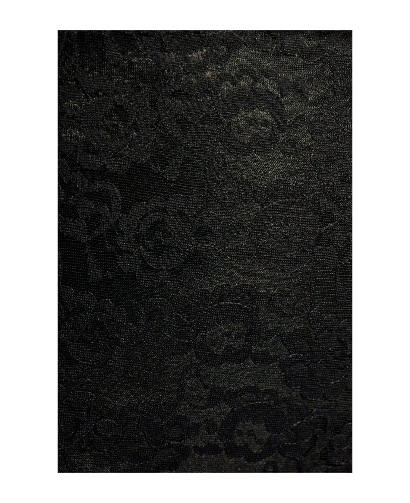 Dolce 
Gabbana High Waist Jacquard Shorts - Black