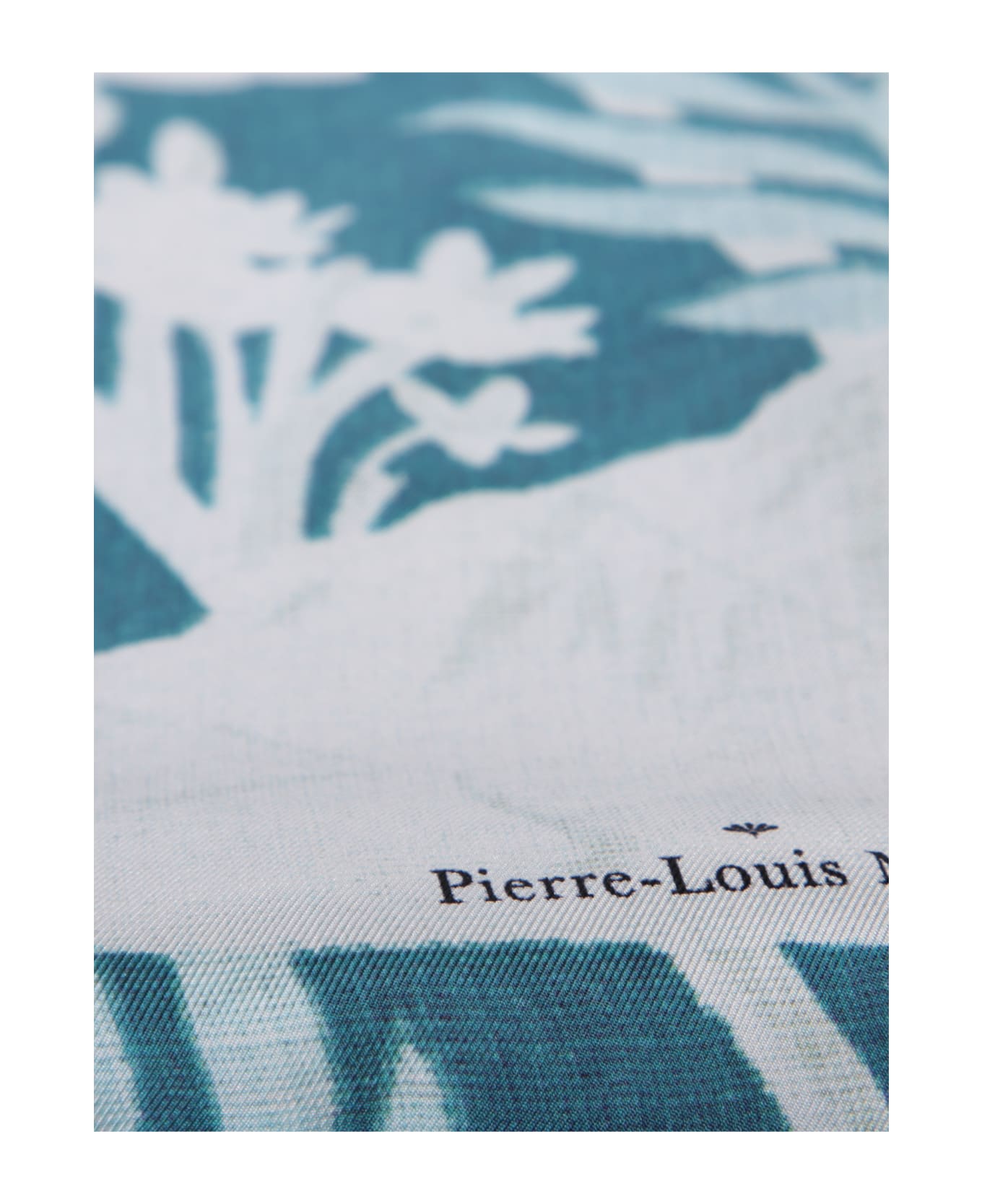 Pierre-Louis Mascia Aloe Light Blue/white Scarf - Blue スカーフ＆ストール