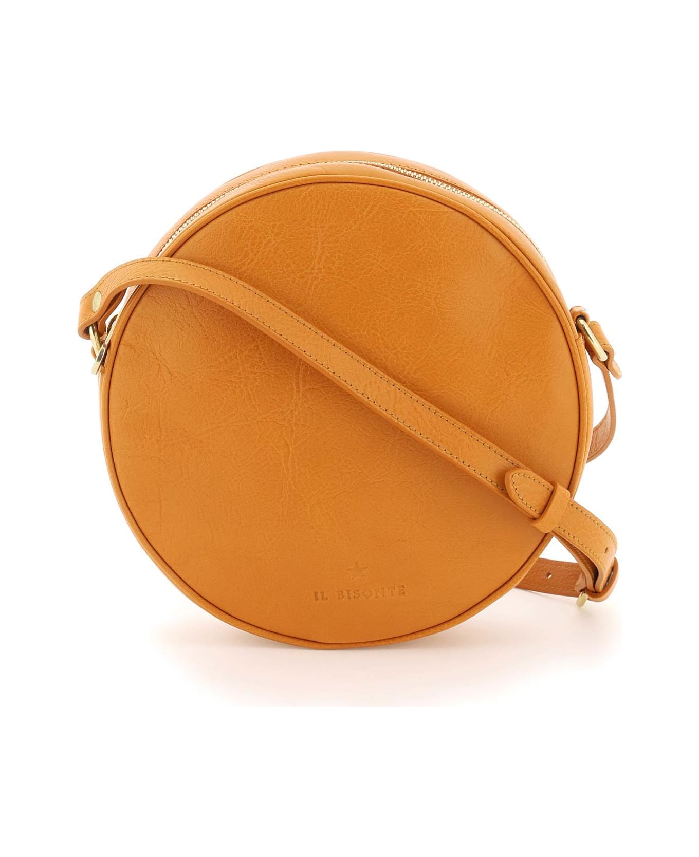 Il Bisonte Volonata Leather Crossbody Bag - MIELE (Orange)