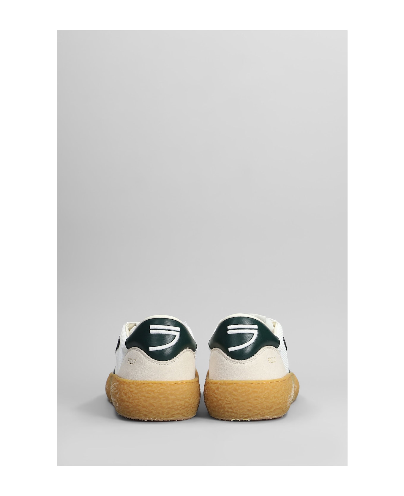 Puraai Evergreen Sneakers In White Leather And Fabric - white