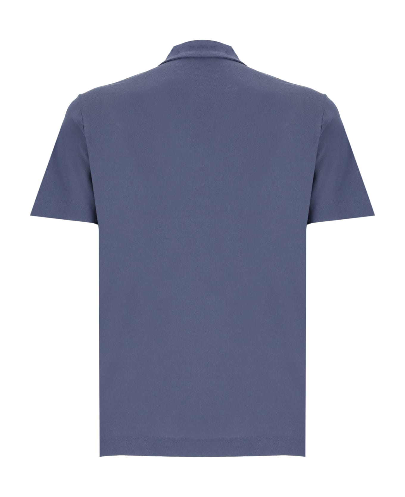 Zanone Cotton Polo Shirt - Blue