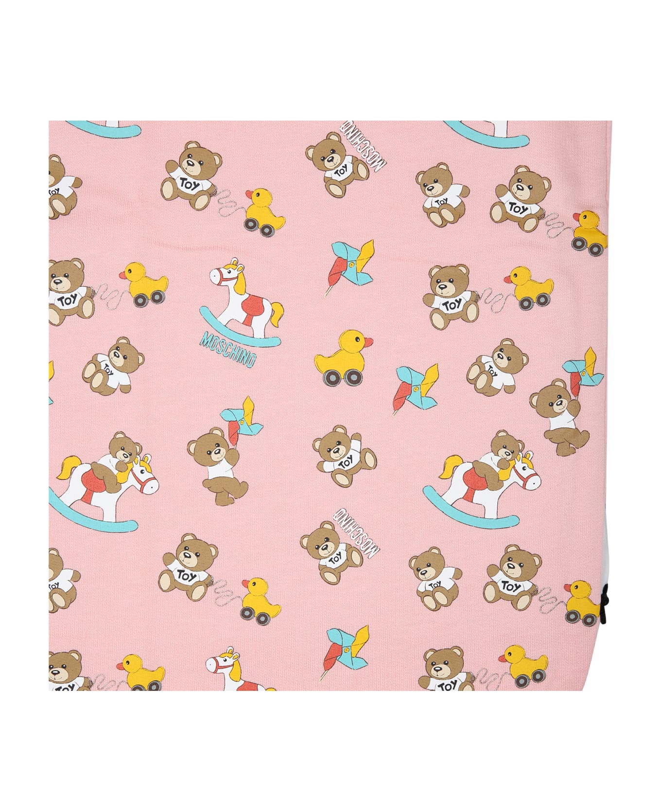 Moschino Pink Baby Girl Blanket With All-over Pattern - Pink アクセサリー＆ギフト