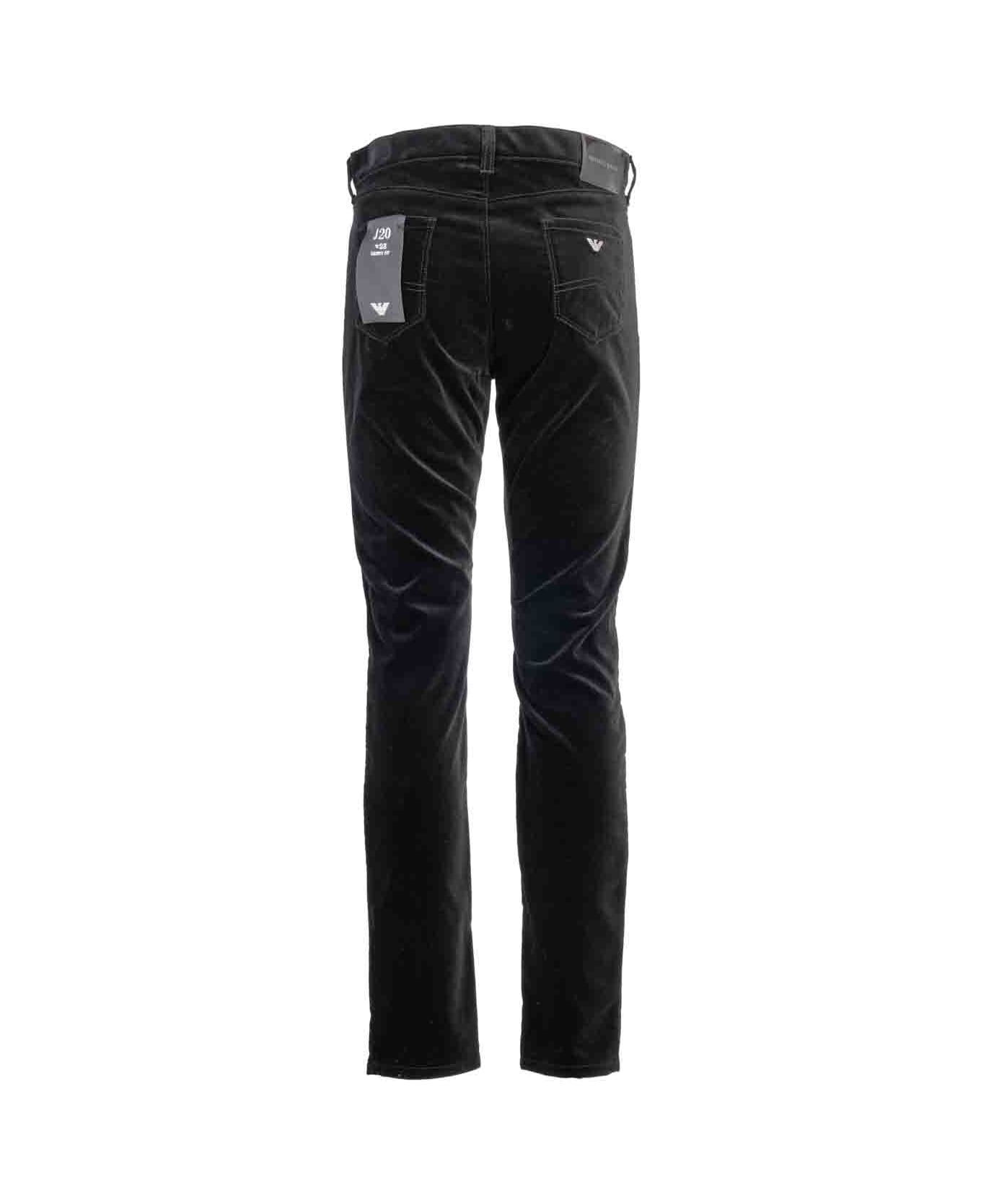 Giorgio Armani Velvet Jeans Giorgio Armani - BLACK