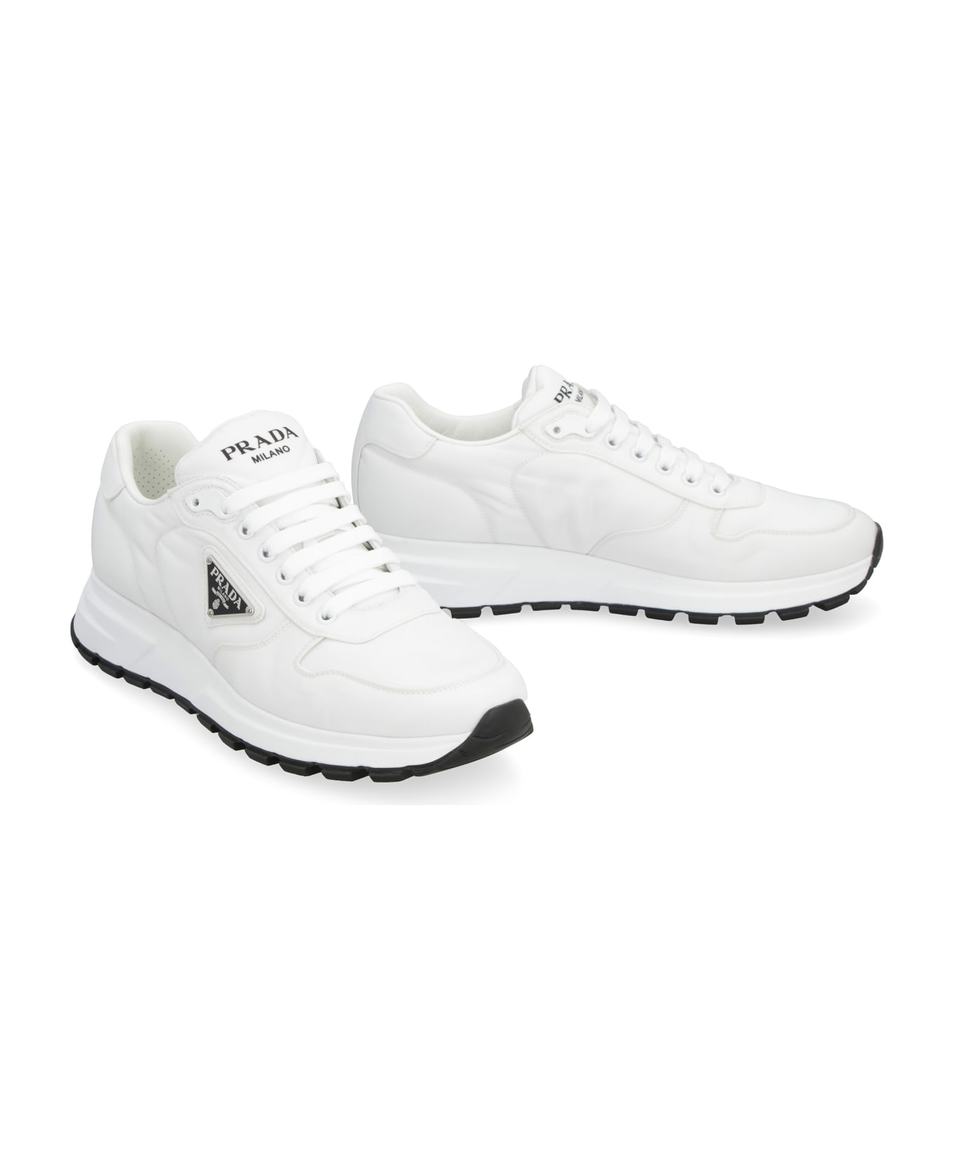 Prada Re-nylon Low-top Sneakers - BIANCONERO