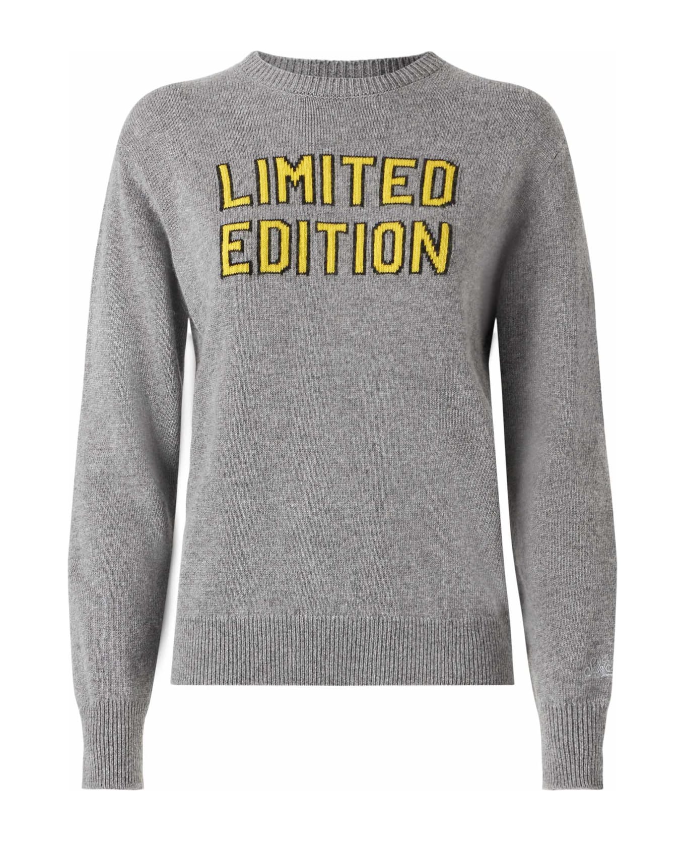 MC2 Saint Barth Woman Sweater With Limited Edition Lettering - GREY