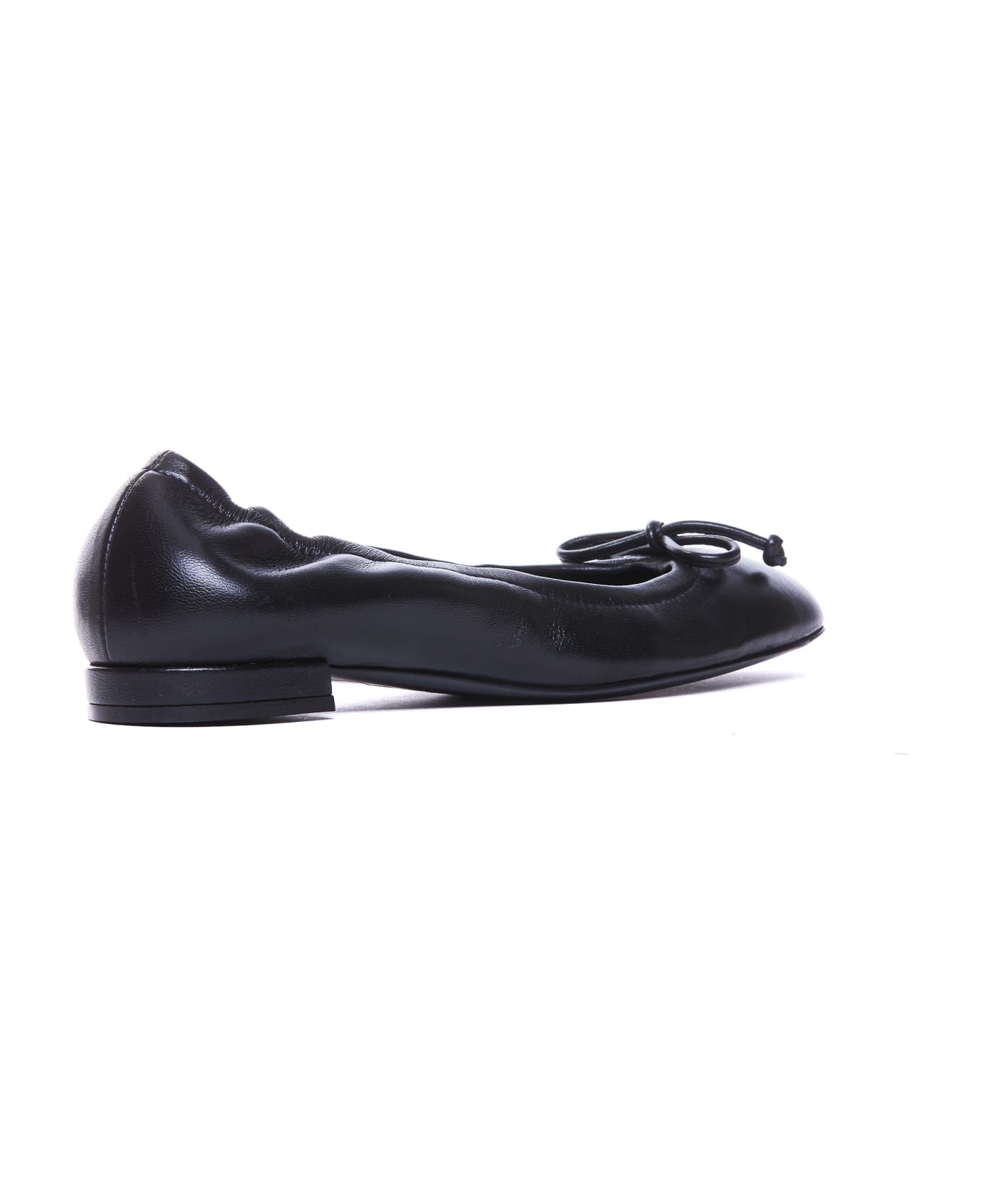 Stuart Weitzman Bria Flat Ballets - Black